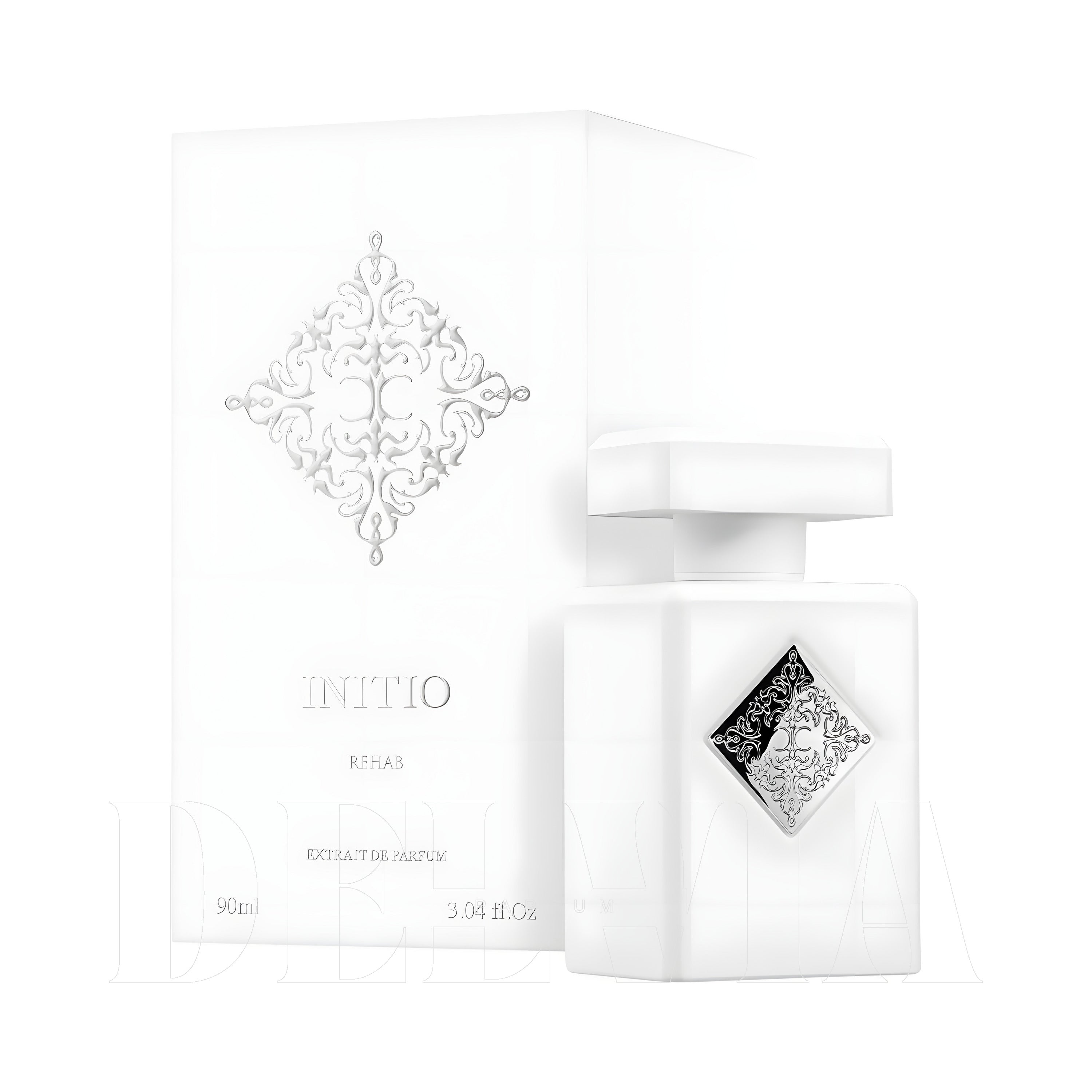 Initio Rehab Extrait De Parfum 15 ml dekant parfüm — kutu ve şişe görseli