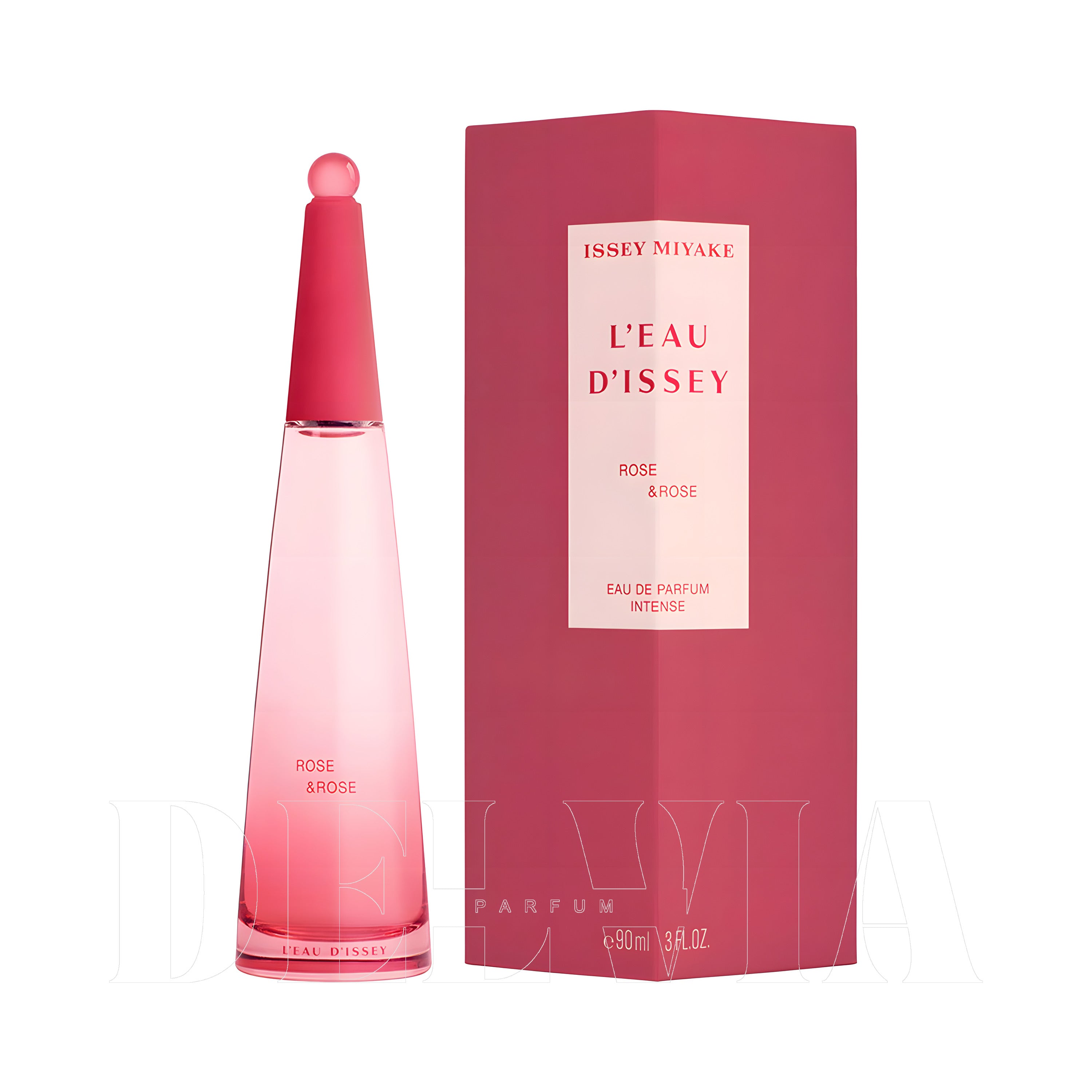 Issey Miyake L Eau Bleue D Issey Rose Rose Intense 3 ml dekant parfüm — kutu ve şişe görseli