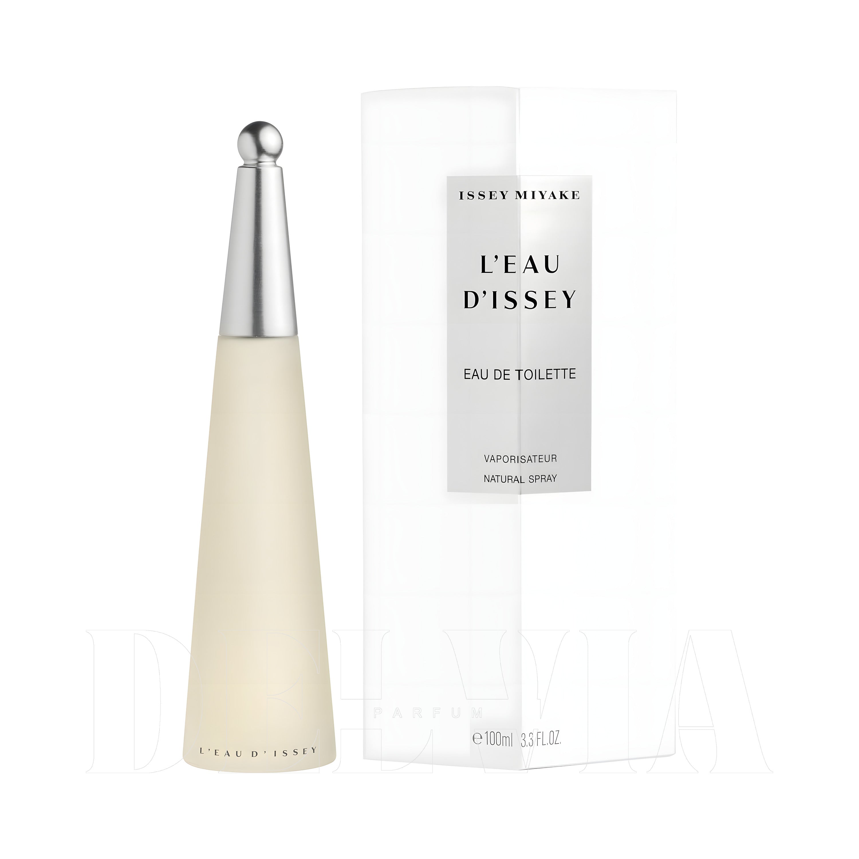 Issey Miyake L Eau D Issey 8 ml dekant parfüm — kutu ve şişe görseli