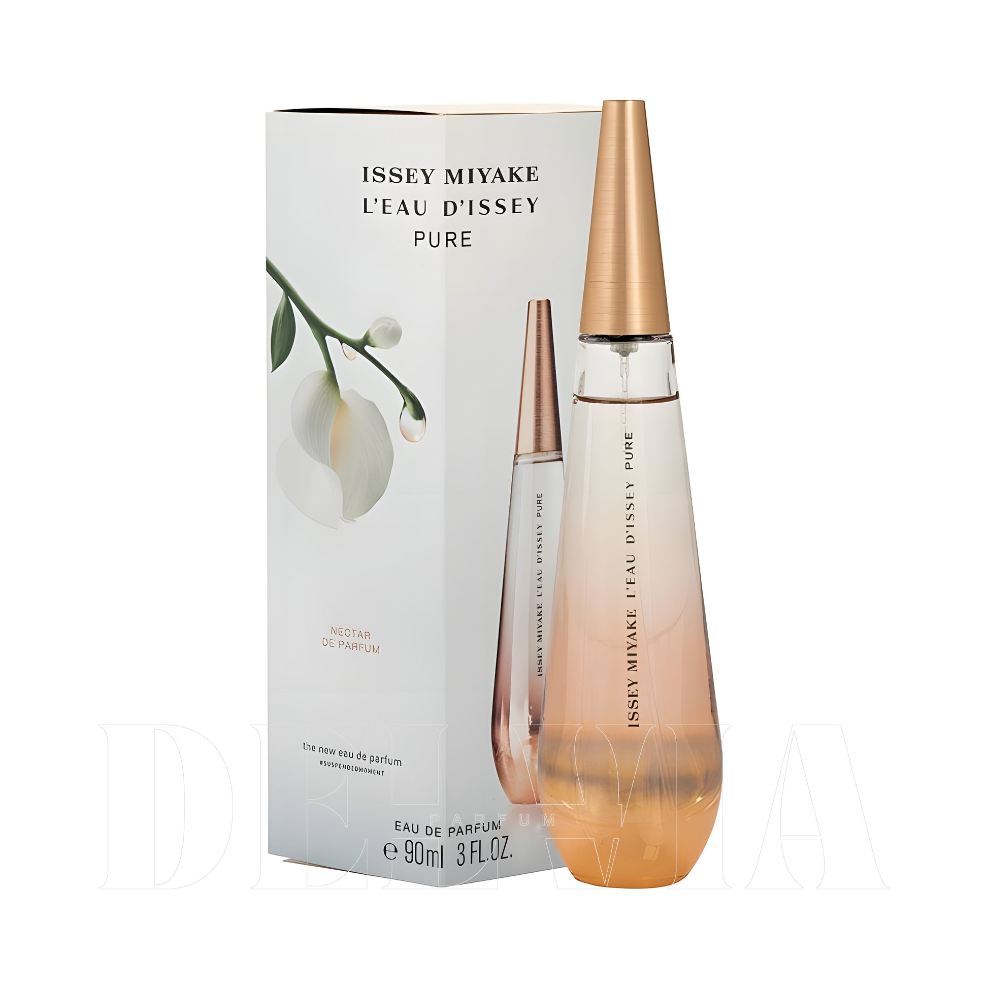 Issey Miyake L Eau D Issey Pure Nectar 1 ml dekant parfüm — kutu ve şişe görseli