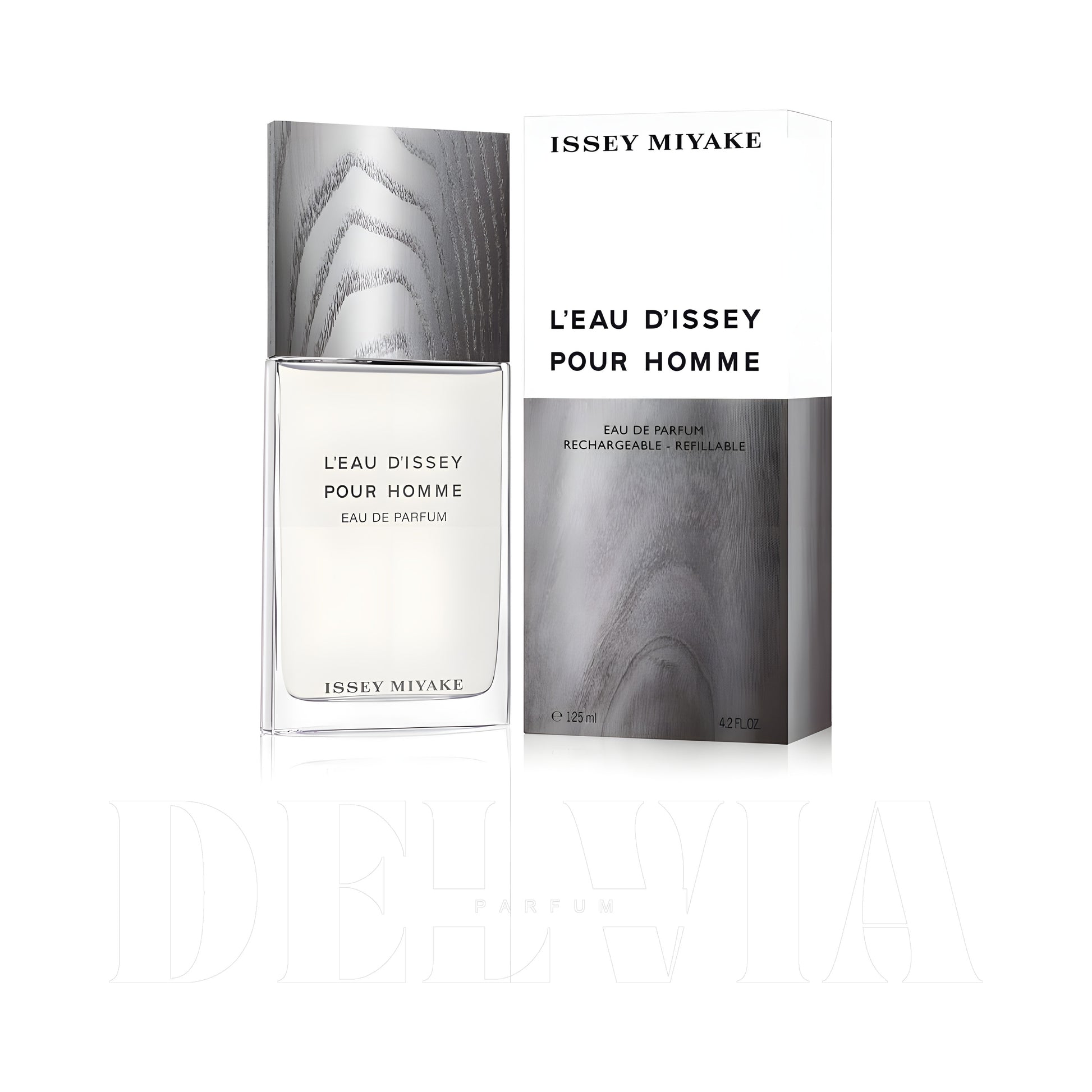 Issey Miyake Men Pour Homme 5 ml dekant parfüm — kutu ve şişe görseli