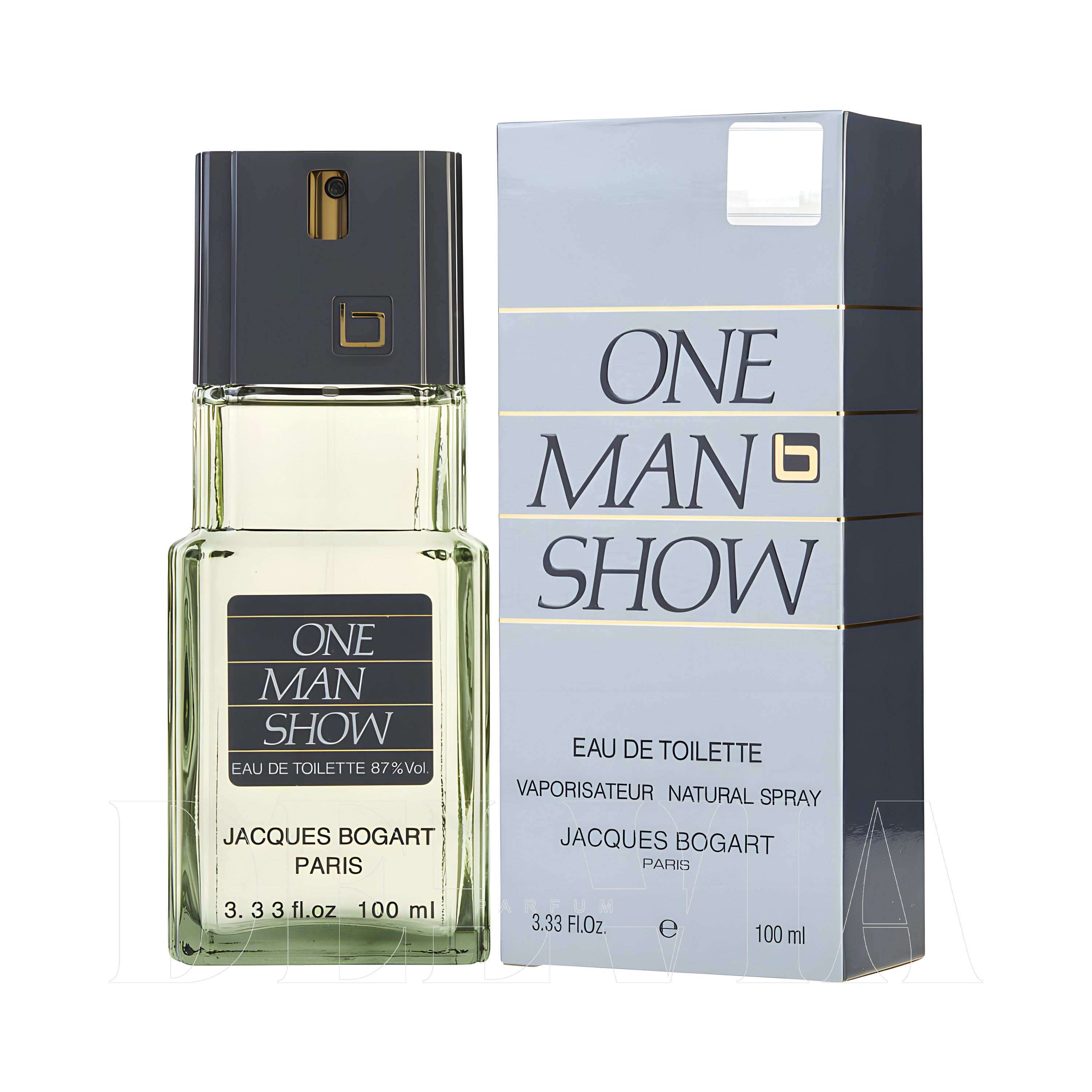 Jacques Bogart One Man Show 1 ml dekant parfüm — kutu ve şişe görseli