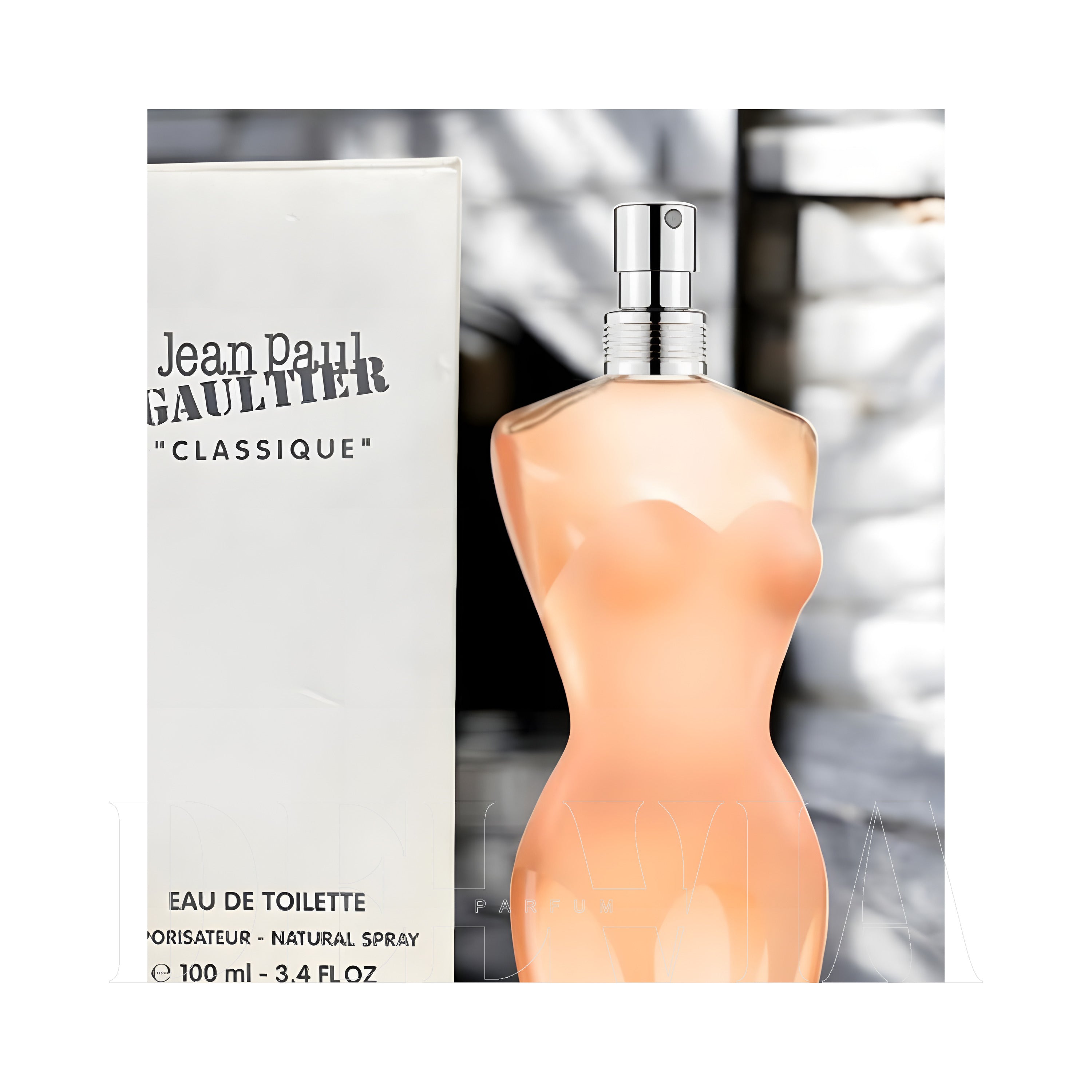 Jean Paul Gaultier Classique Tam Boy Parfum — kutu ve şişe görseli
