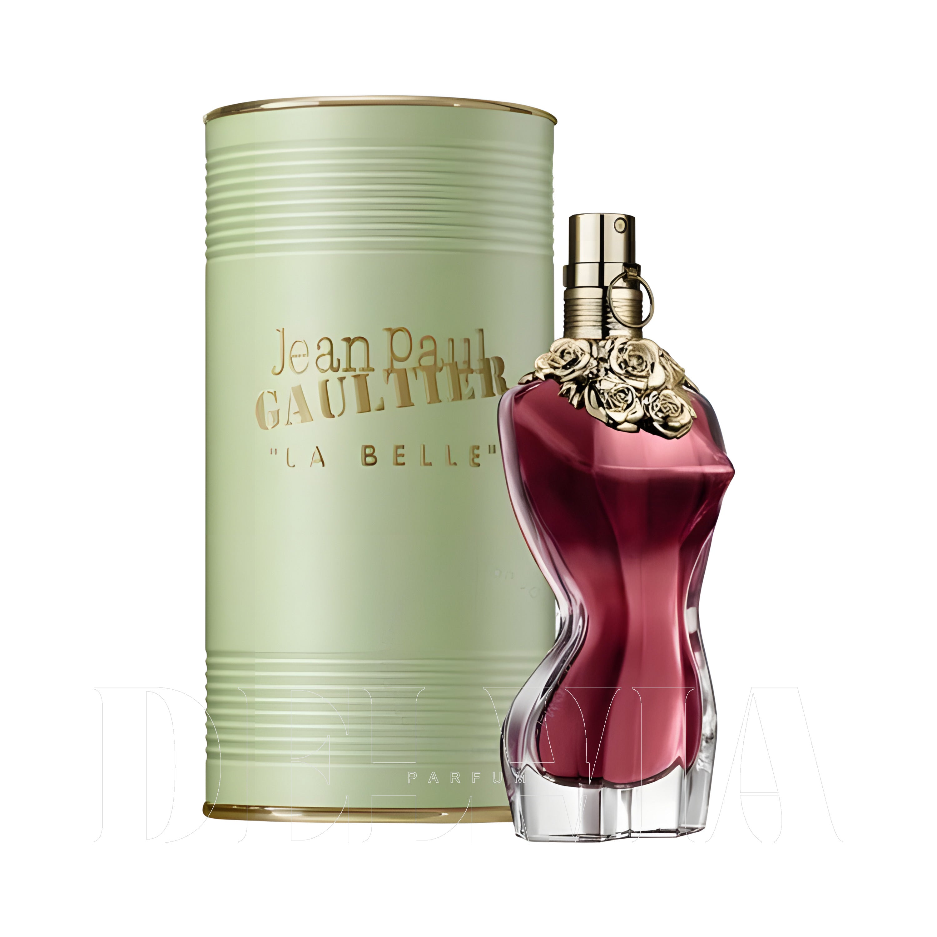 Jean Paul Gaultier La Belle 10 ml dekant parfüm — kutu ve şişe görseli