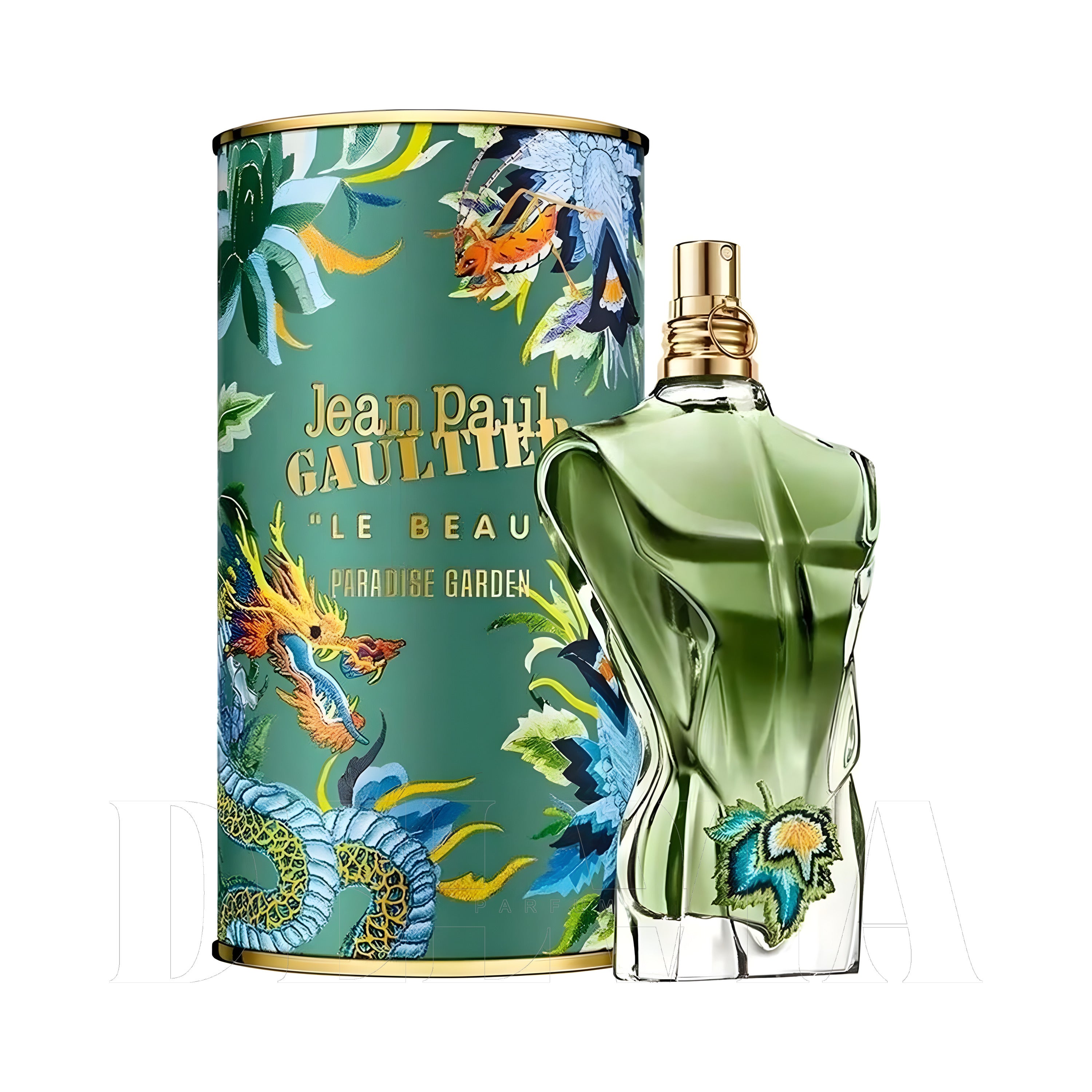 Jean Paul Gaultier Le Beau 8 ml dekant parfüm — kutu ve şişe görseli