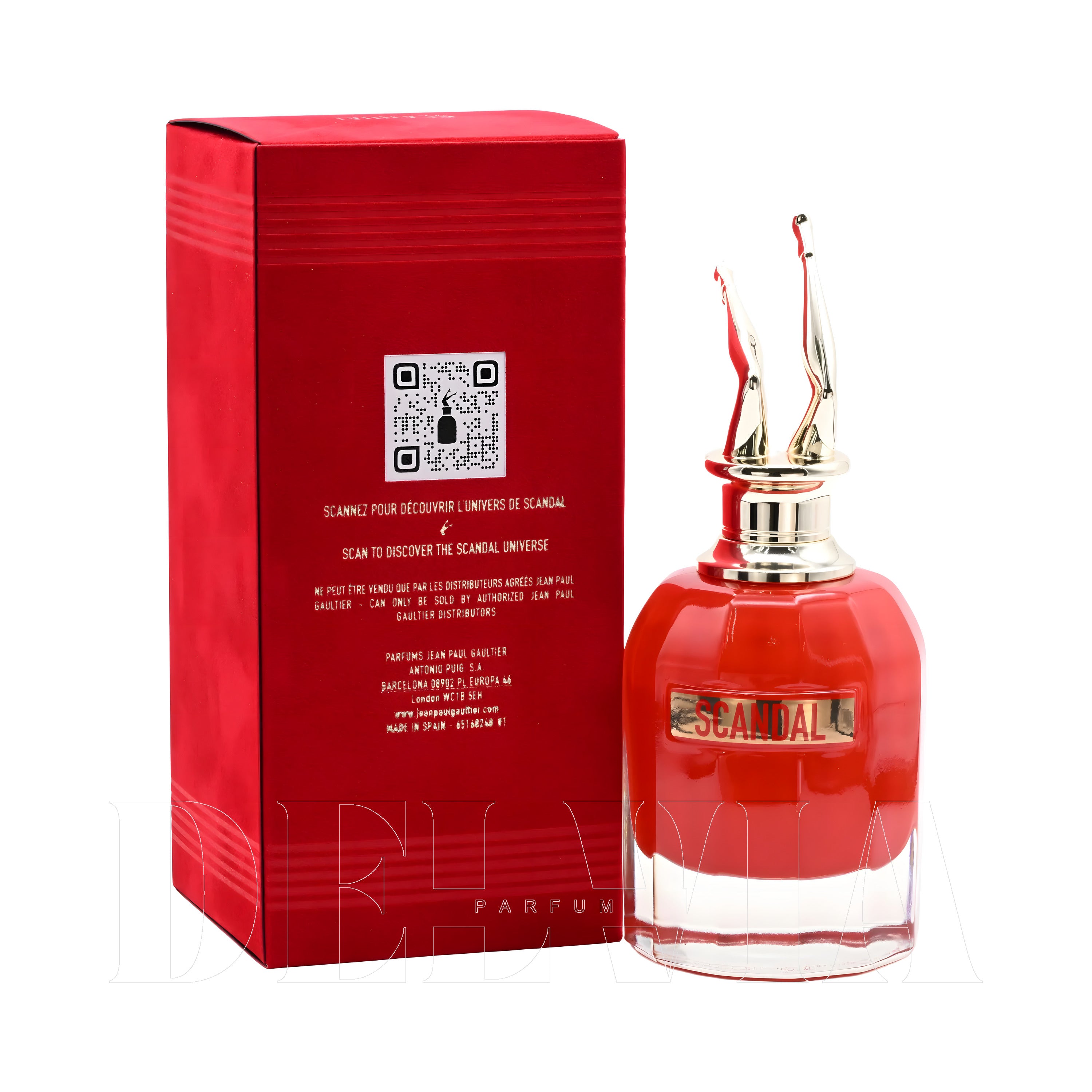 Jean Paul Gaultier Scandal Edp 3 ml dekant parfüm — kutu ve şişe görseli