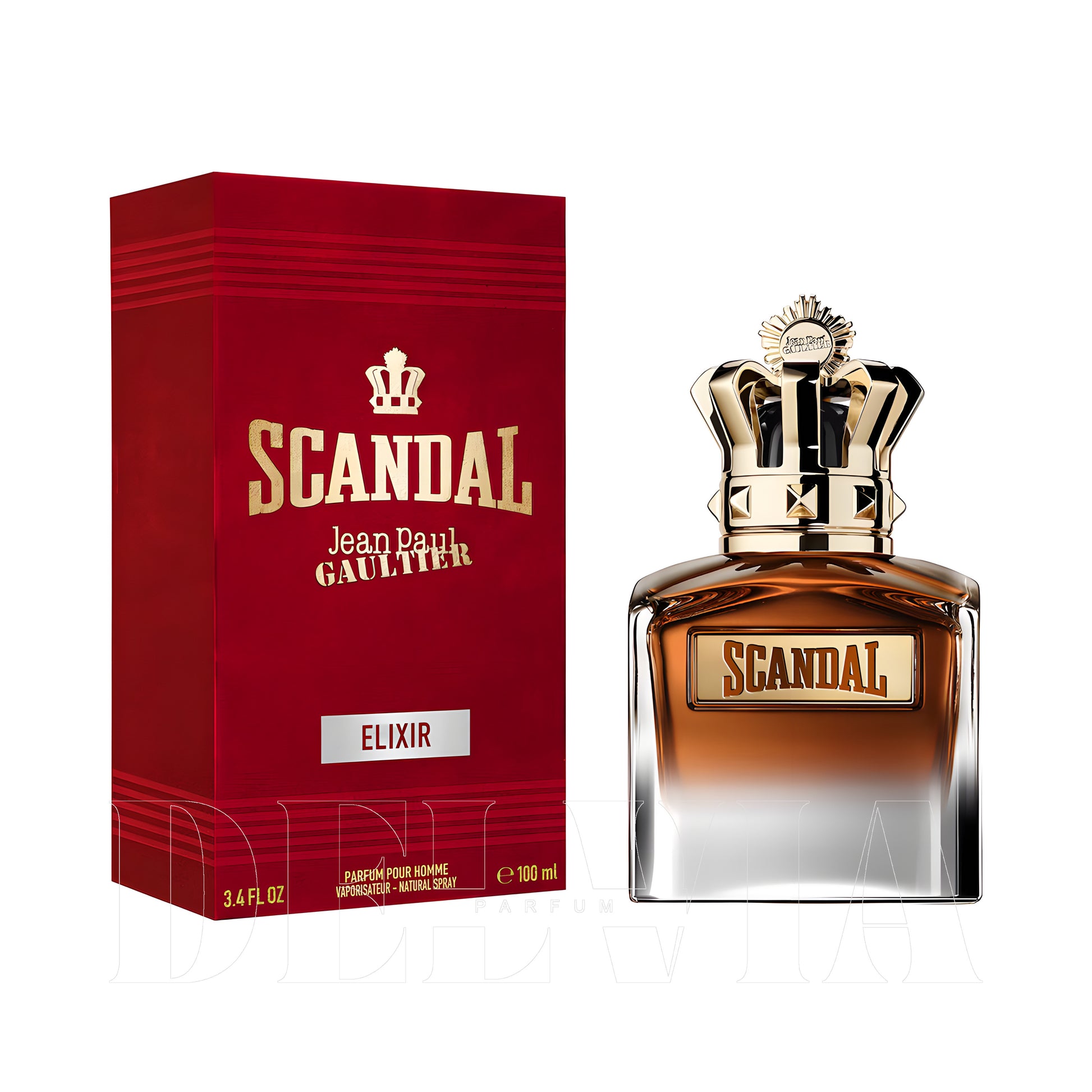 Jean Paul Gaultier Scandal Elixir 10 ml dekant parfüm — kutu ve şişe görseli