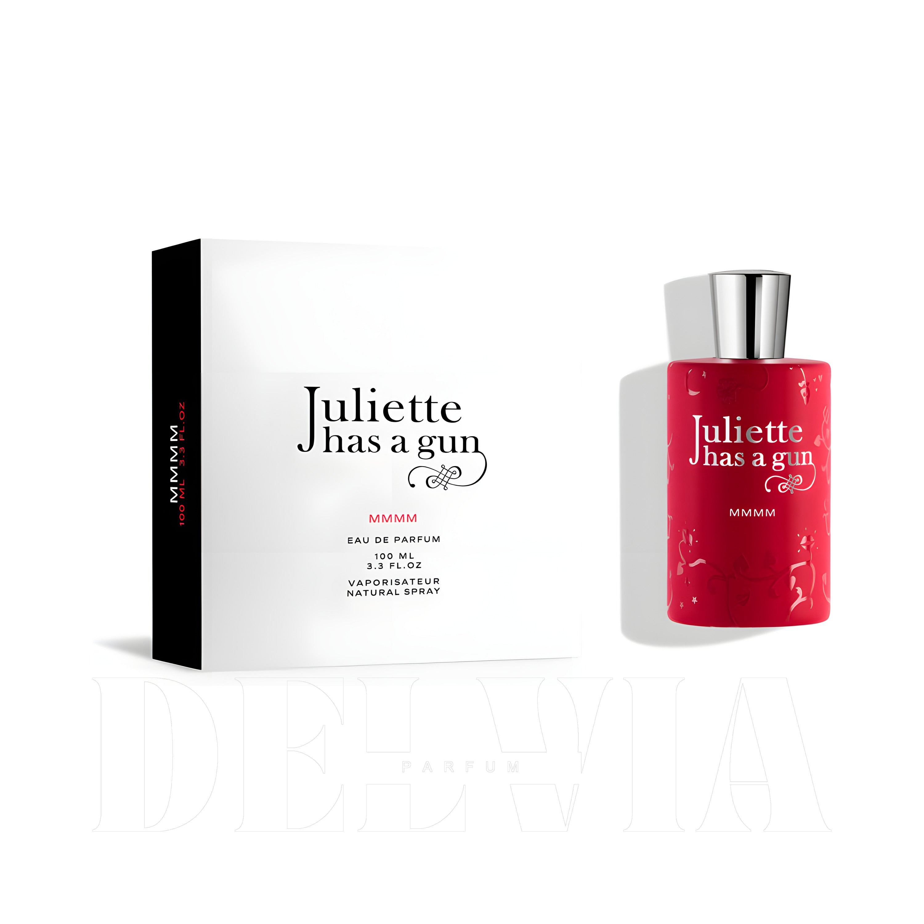 Juliette Has A Gun Mmmm 8 ml dekant parfüm — kutu ve şişe görseli
