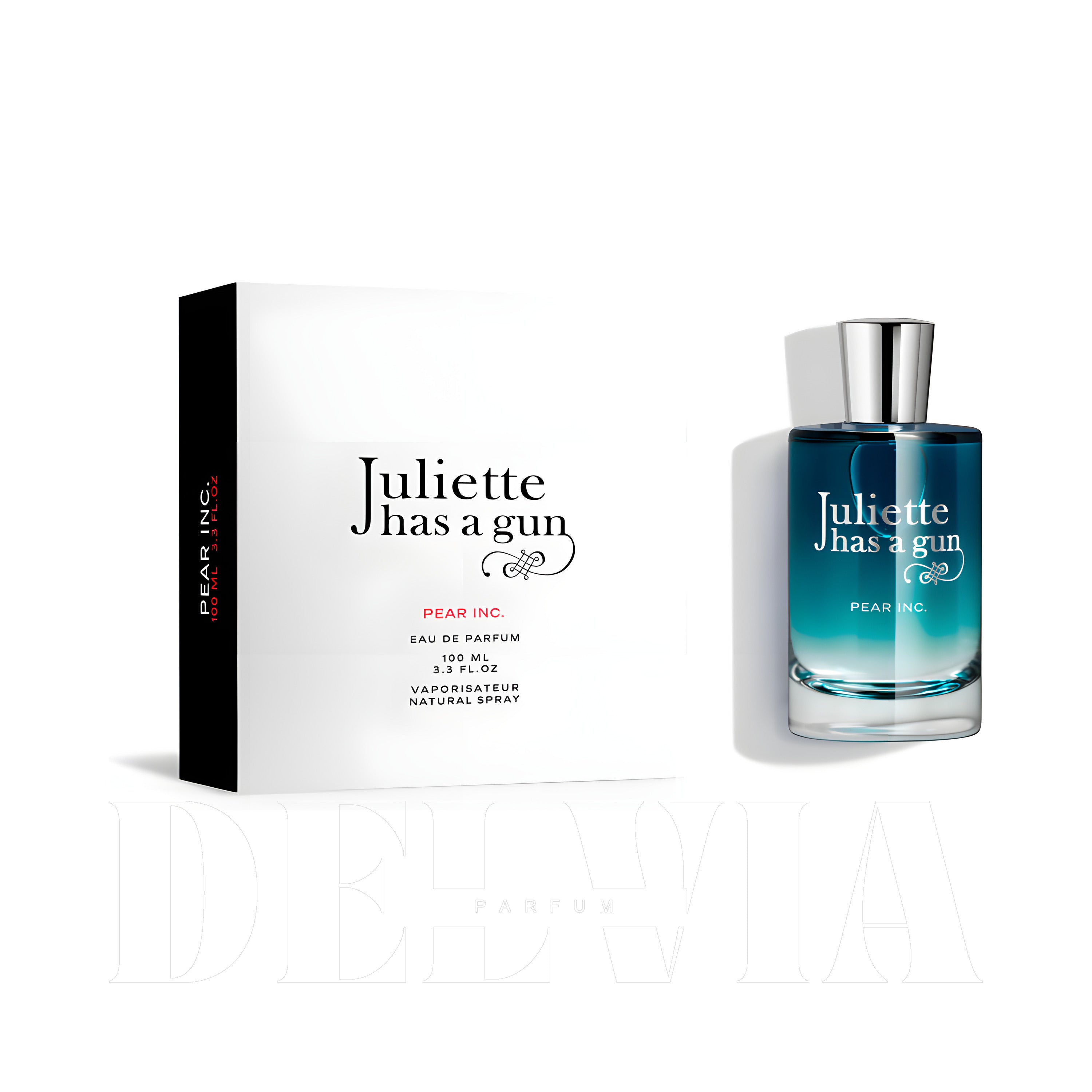 Juliette Has A Gun Pear Inc 5 ml dekant parfüm — kutu ve şişe görseli