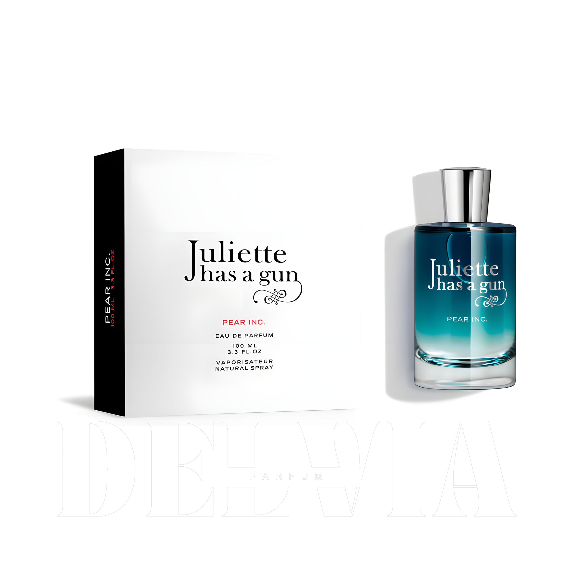 Juliette Has A Gun Pear Inc 8 ml dekant parfüm — kutu ve şişe görseli