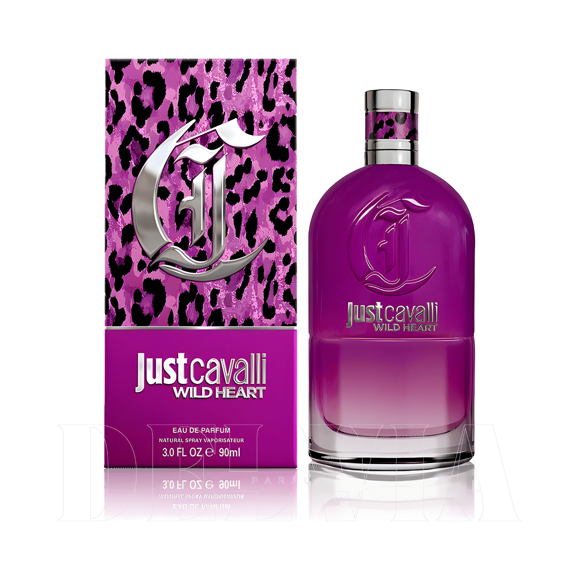 Just Cavalli Wild Heart 5 ml dekant parfüm — kutu ve şişe görseli