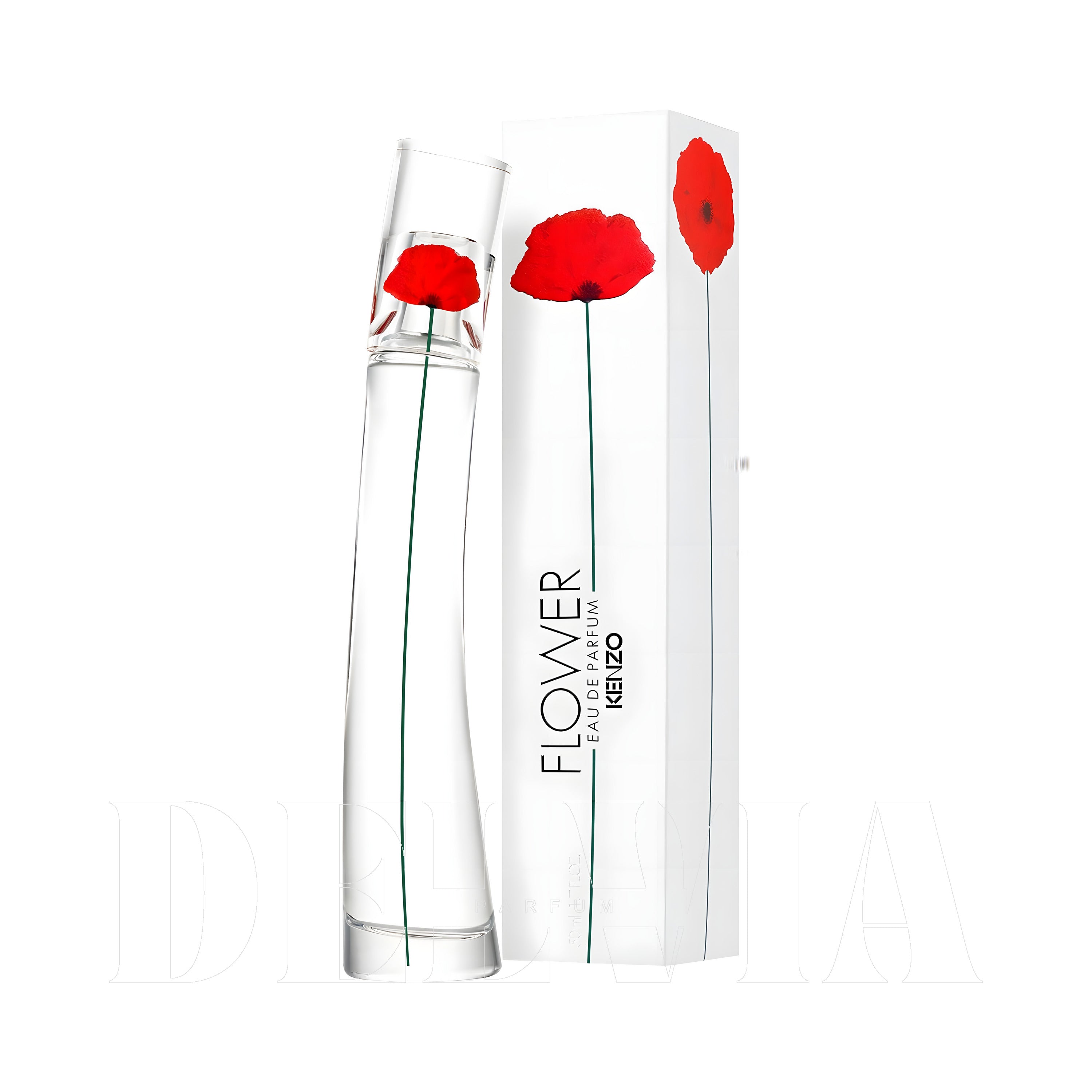 Kenzo Flower By Kenzo Katı Parfum — kutu ve şişe görseli