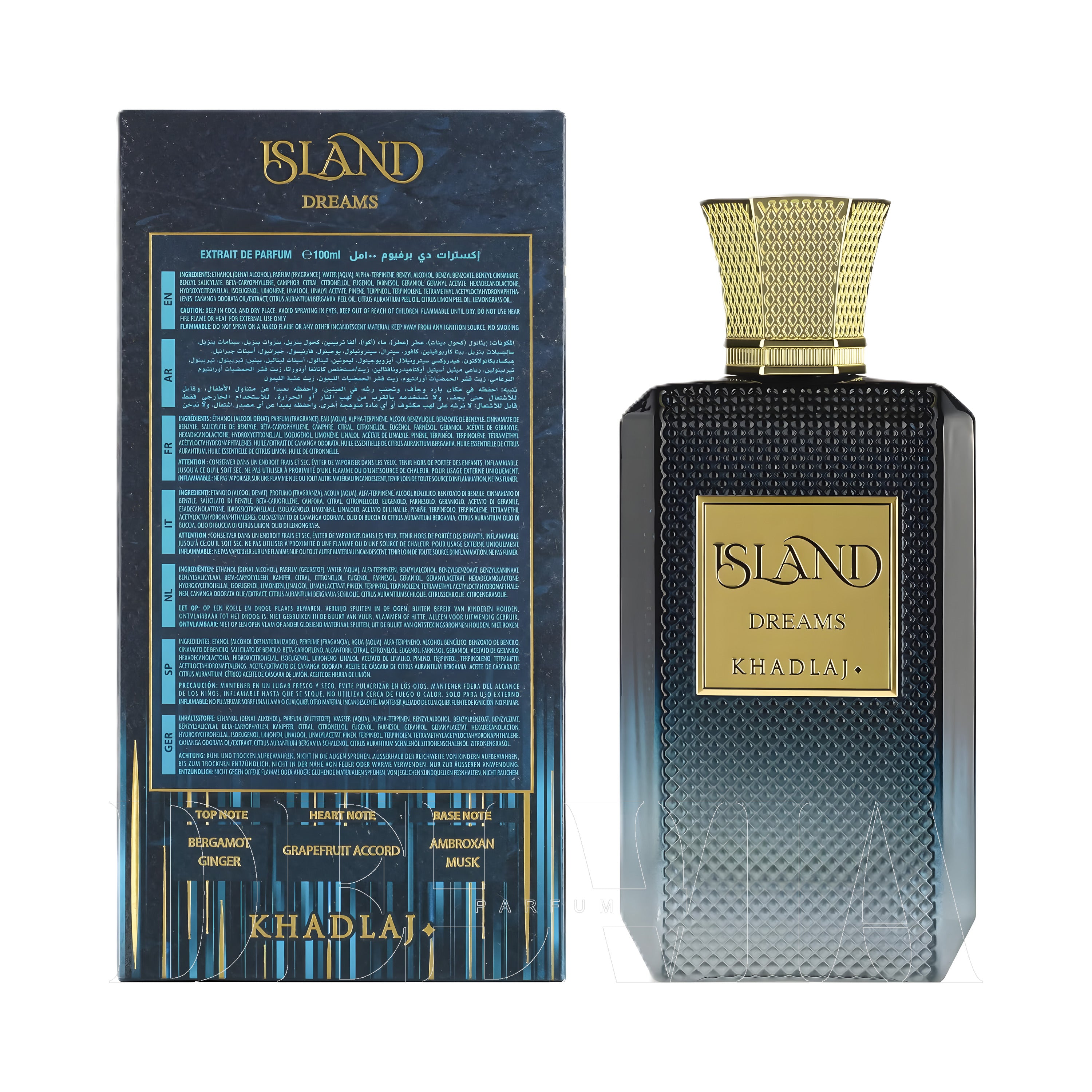 Khadlaj Island Dreams Extrait De Parfum Kokulu Mum — şişe görseli