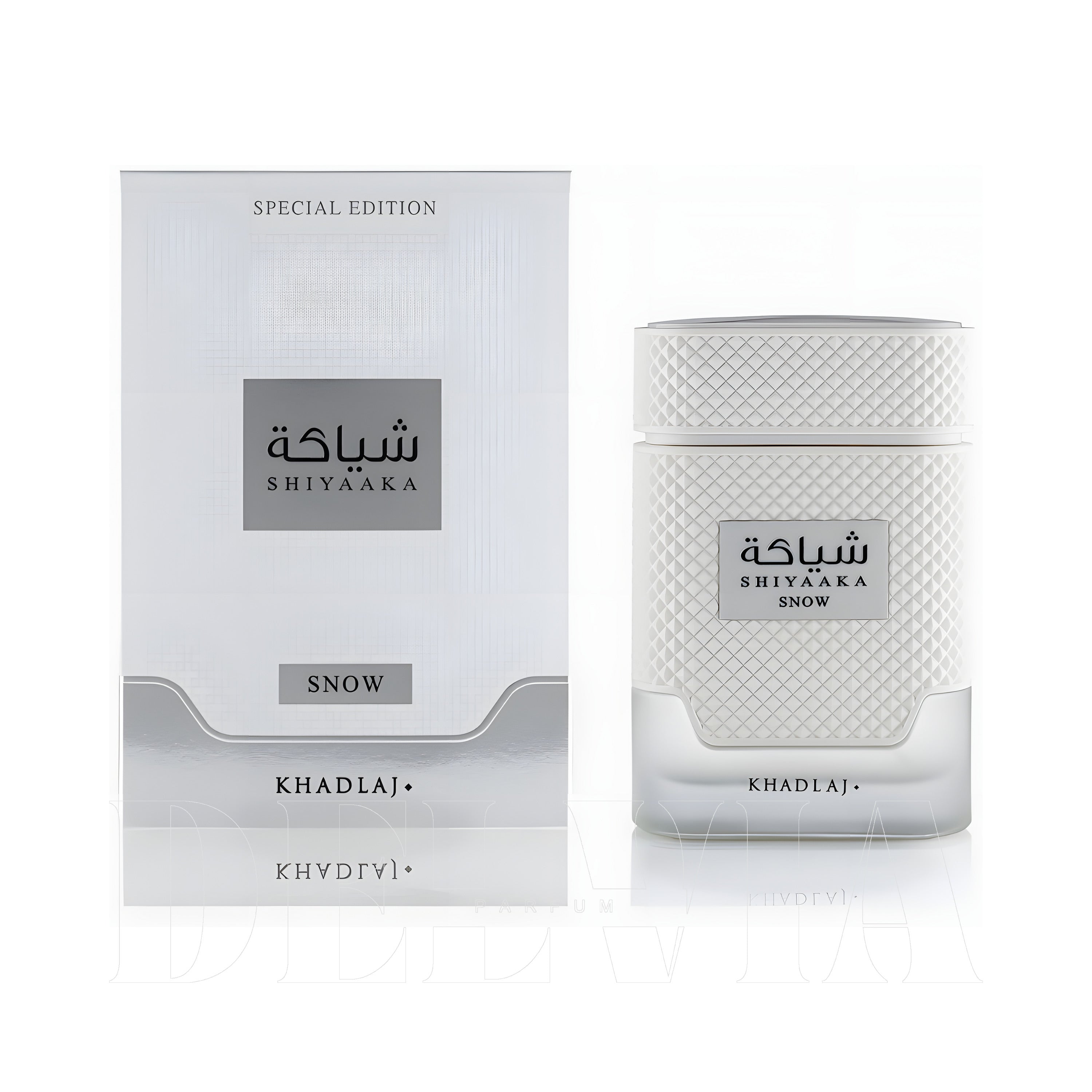 Khadlaj Shiyaaka Snow 1 ml dekant parfüm — şişe görseli