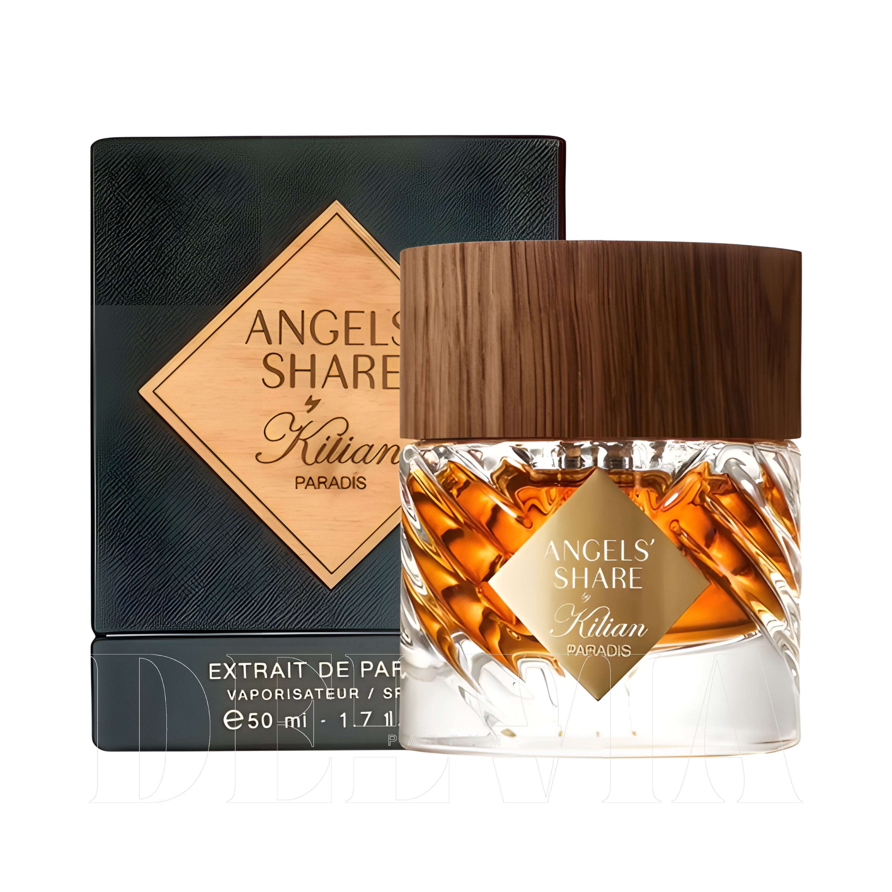 Kilian Angel Share Paradis Extrait De Parfum 3 ml dekant parfüm — kutu ve şişe görseli