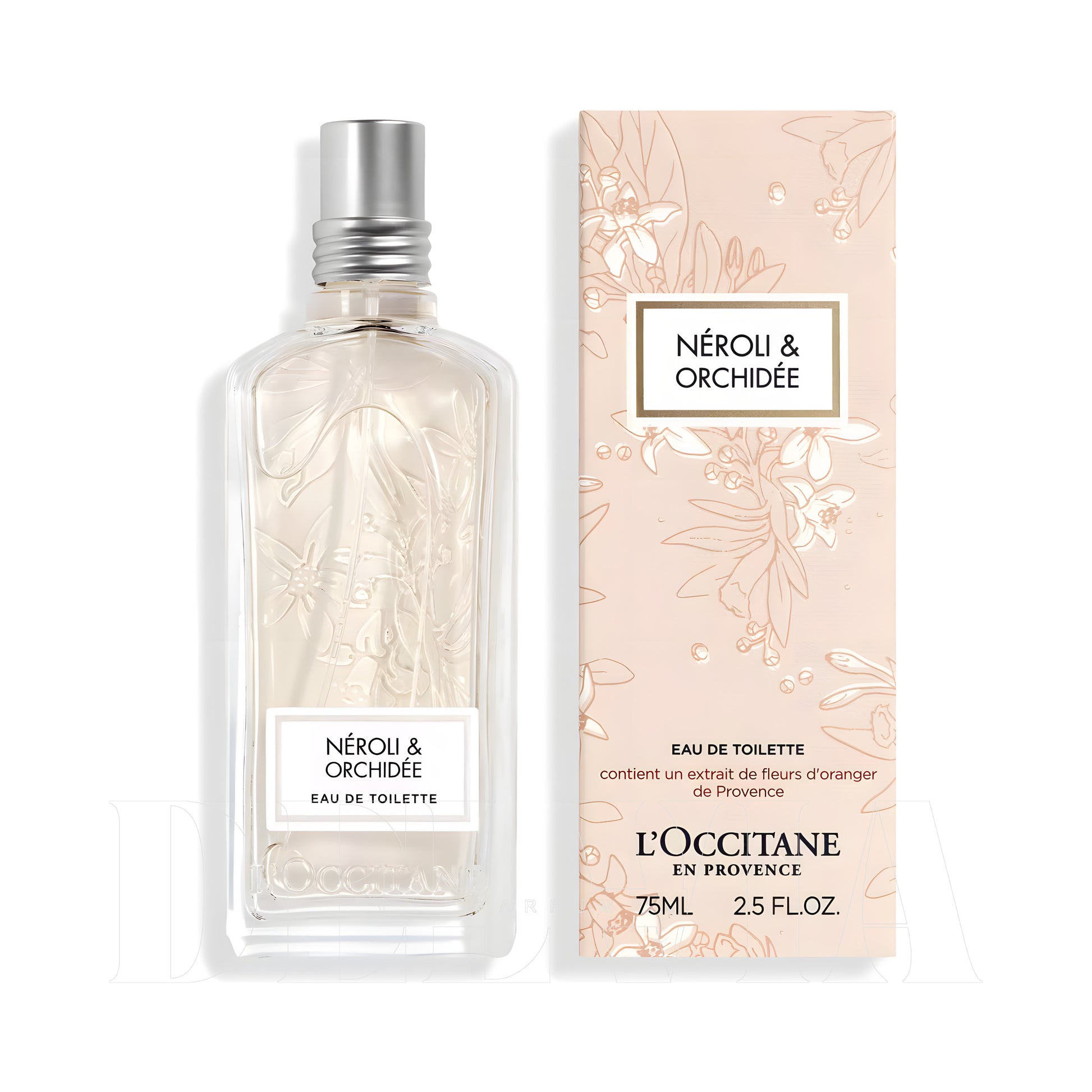 L Occitane Neroli Orchidee 10 ml dekant parfüm — kutu ve şişe görseli