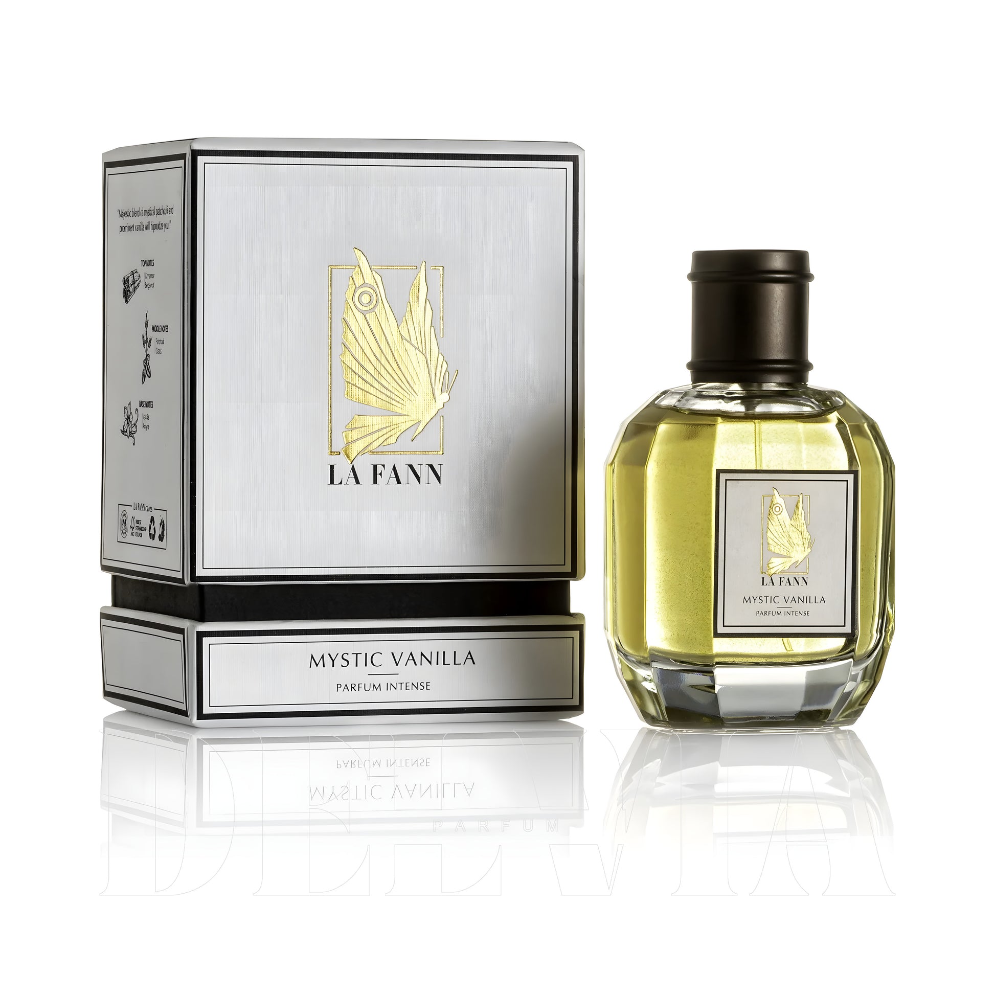 La Fann Mystic Vanilla Extrait De Parfum 3 ml dekant parfüm — kutu ve şişe görseli