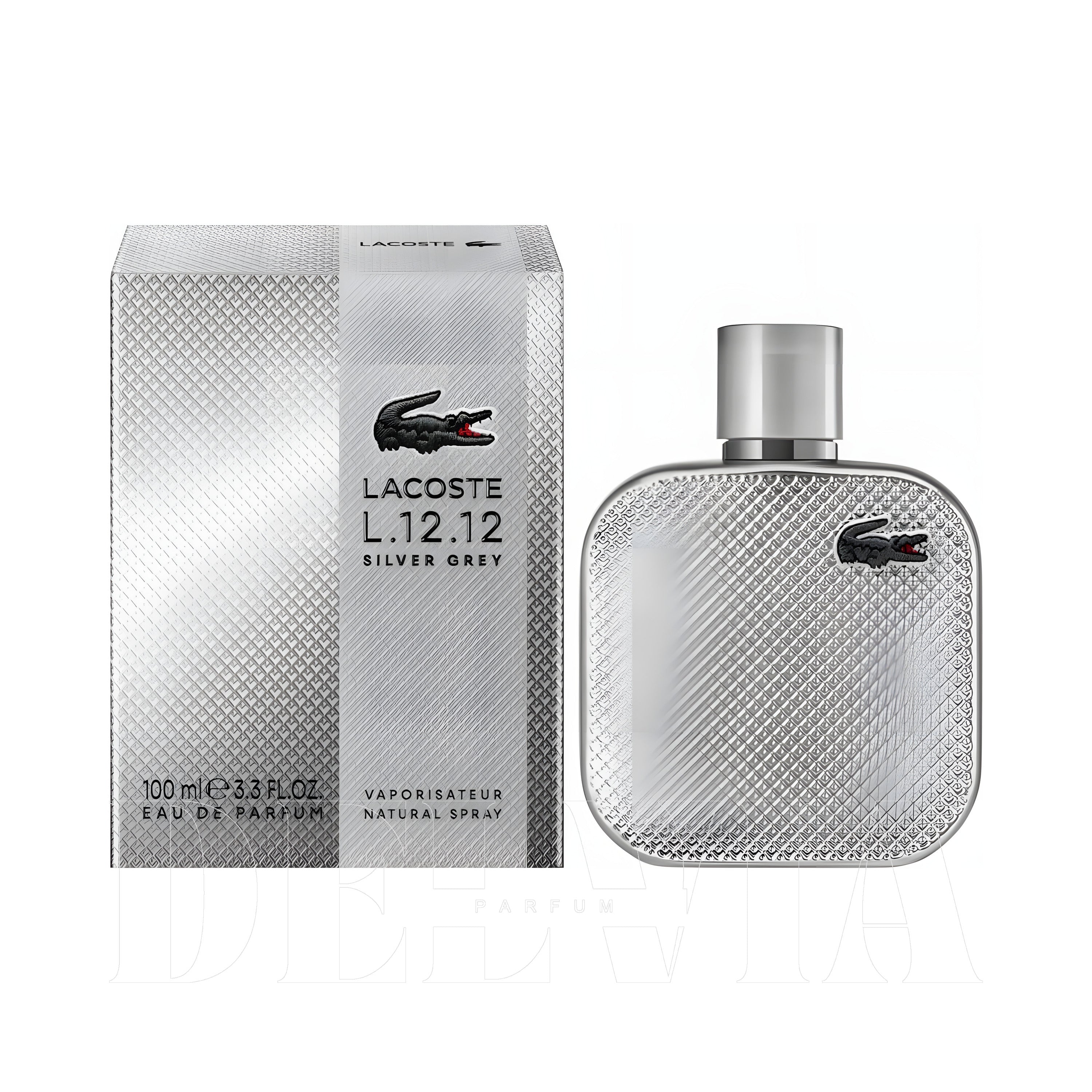 Lacoste L 12 12 Silver Grey 5 ml dekant parfüm — şişe görseli