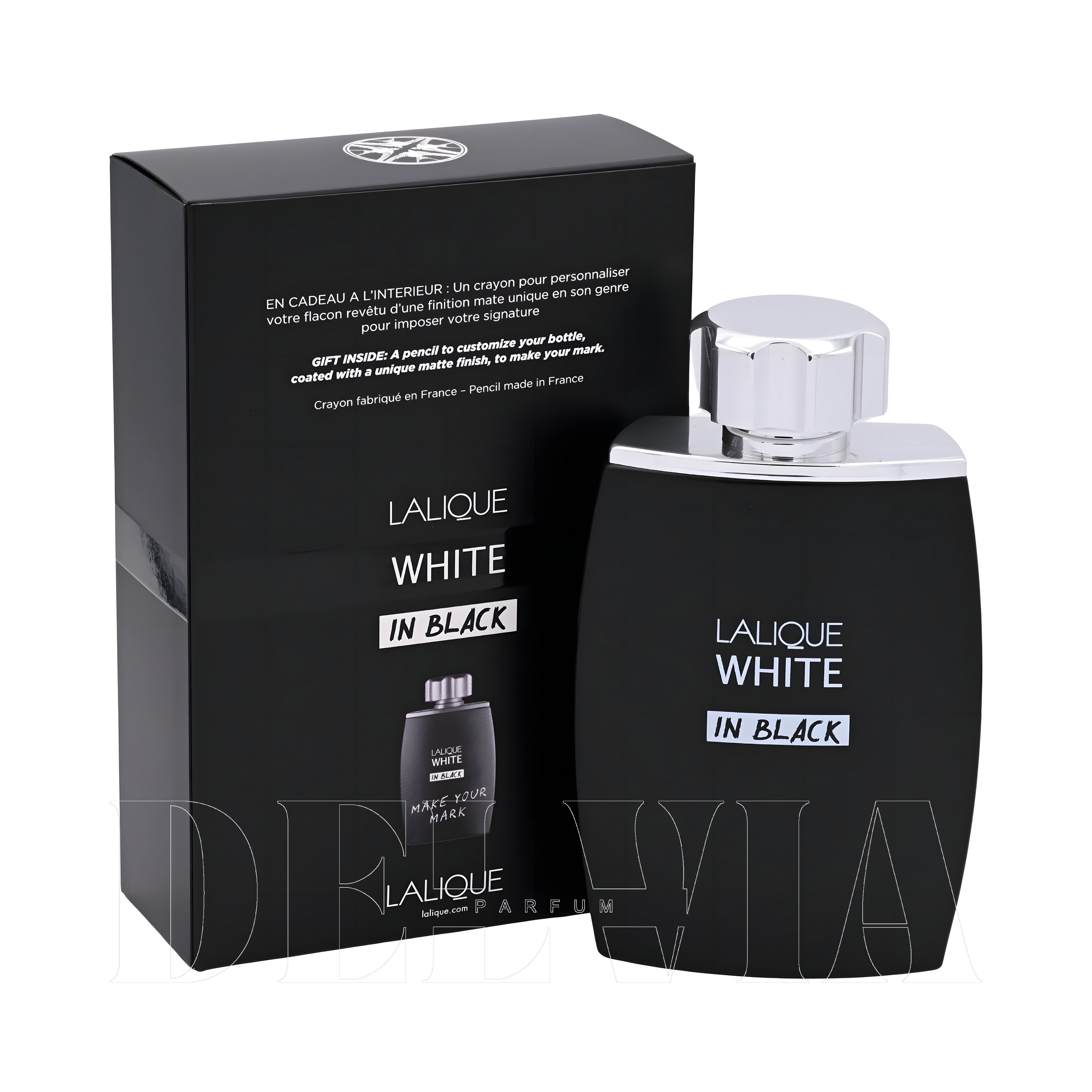 Lalique White In Black 2 ml dekant parfüm — şişe görseli