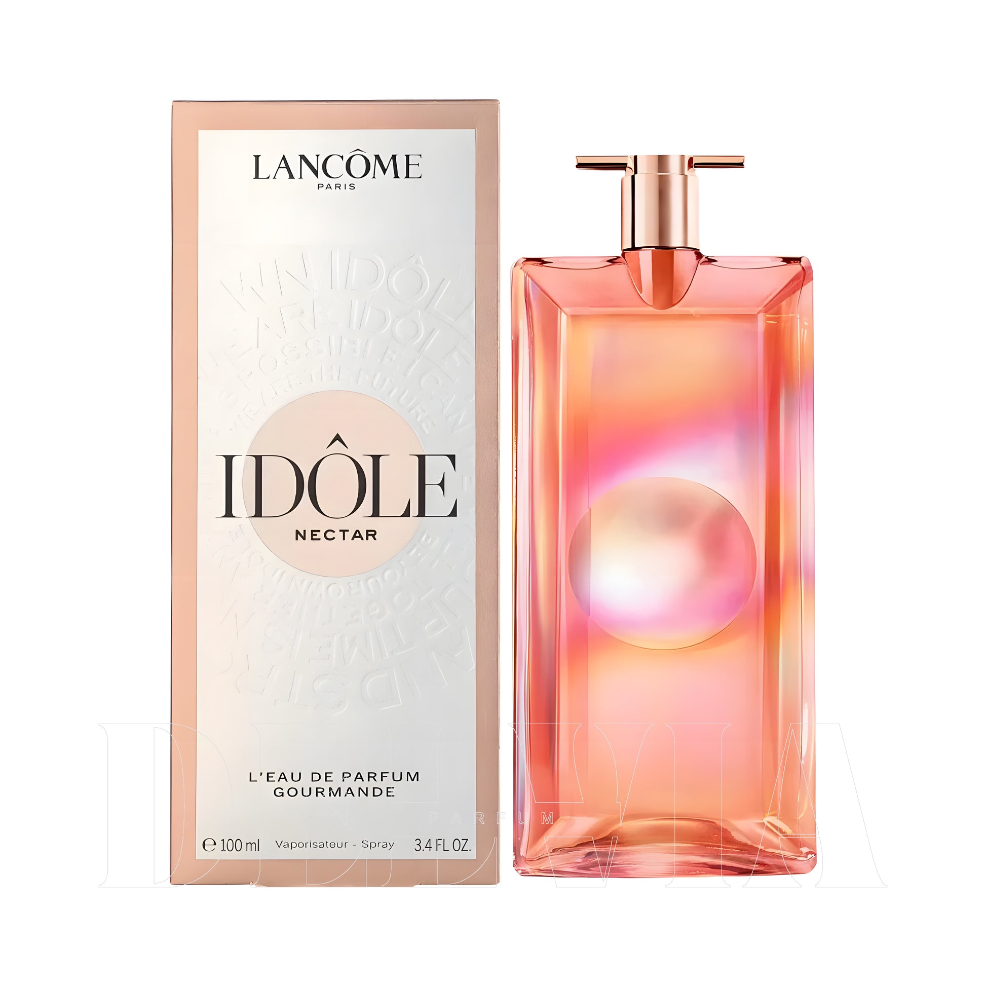 Lancome Idole Nectar Edp 3 ml dekant parfüm — kutu ve şişe görseli