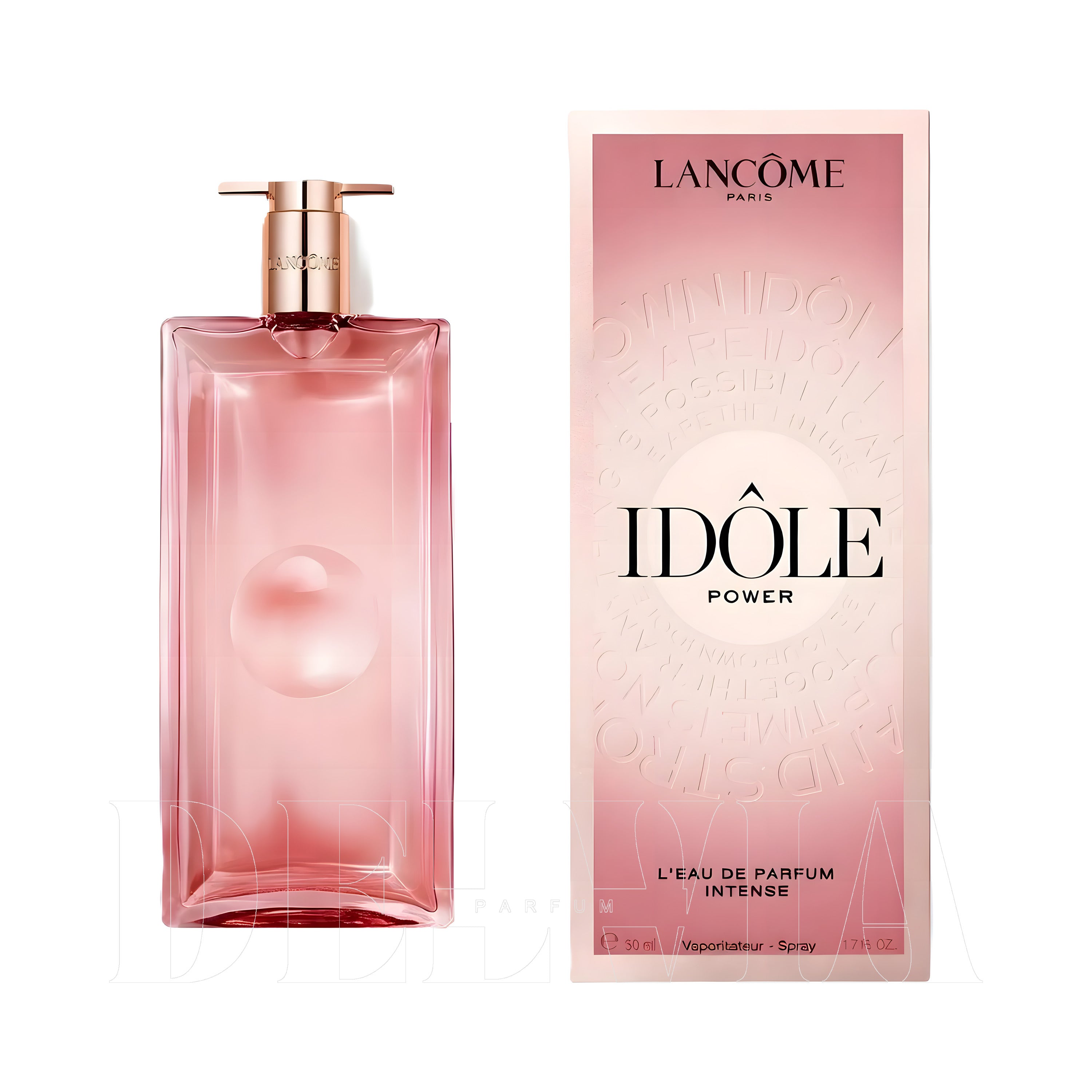 Lancome Idole Power Intense 8 ml dekant parfüm — kutu ve şişe görseli