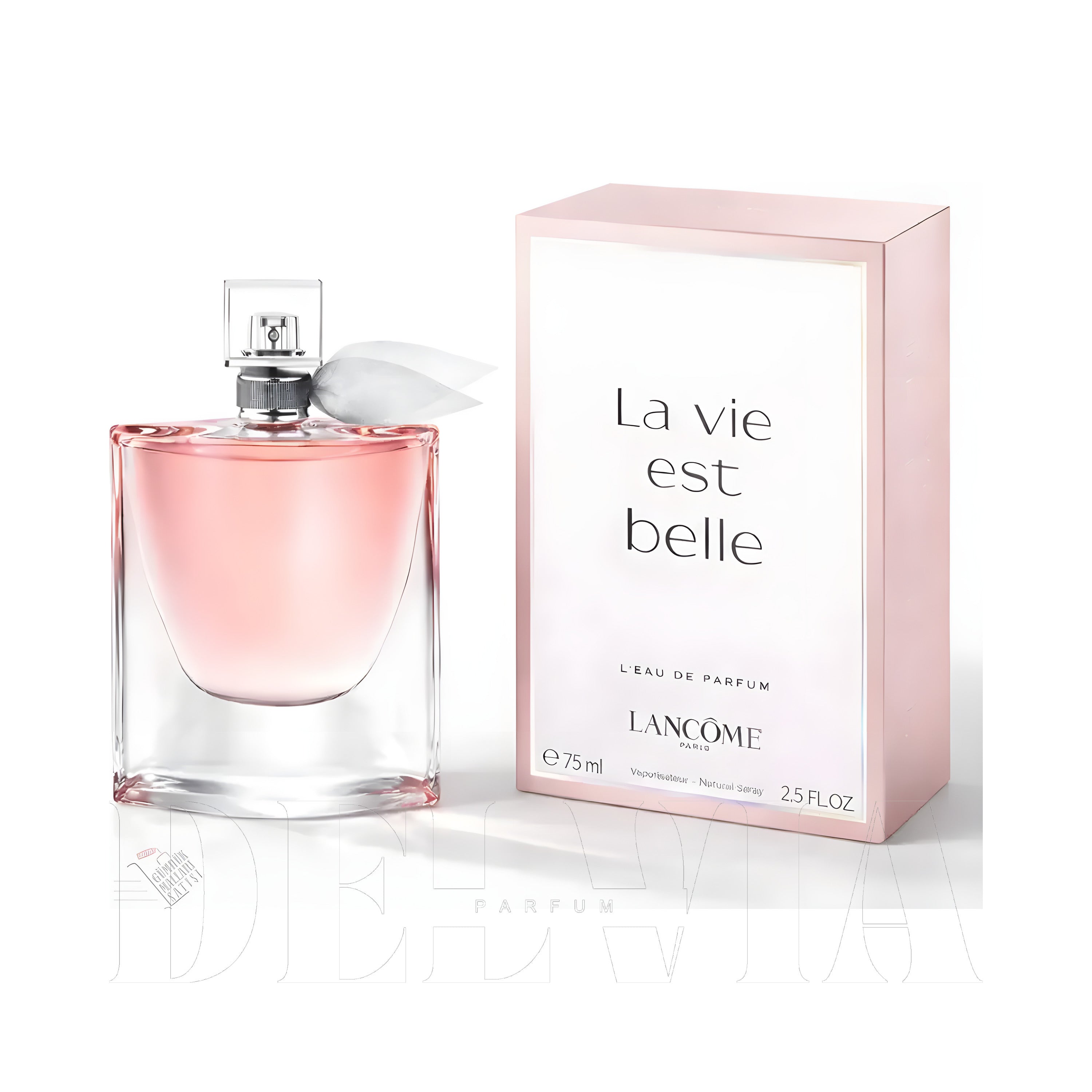 Lancome La Vie Est Belle 8 ml dekant parfüm — kutu ve şişe görseli
