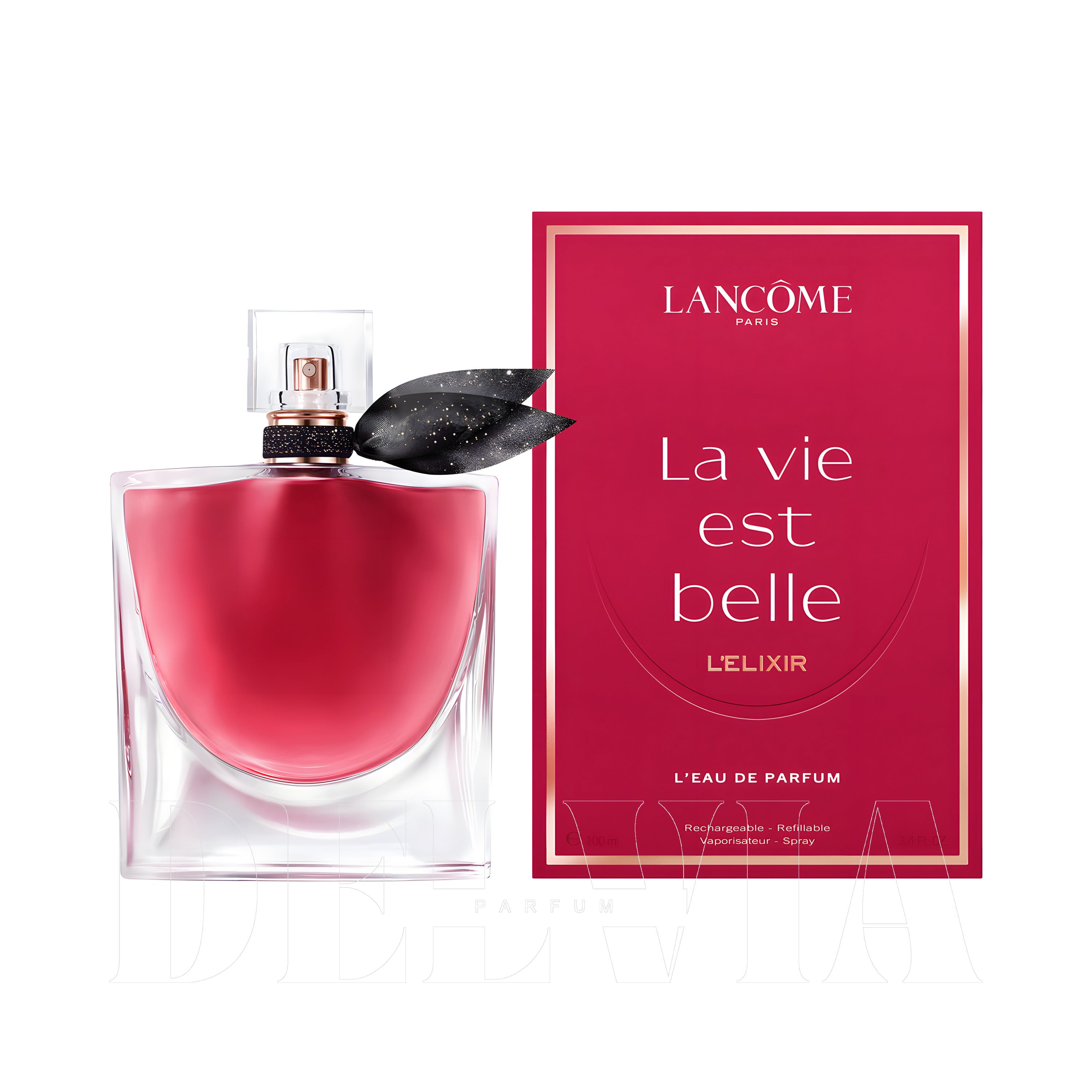 Lancome La Vie Est Belle Elixir 10 ml dekant parfüm — kutu ve şişe görseli