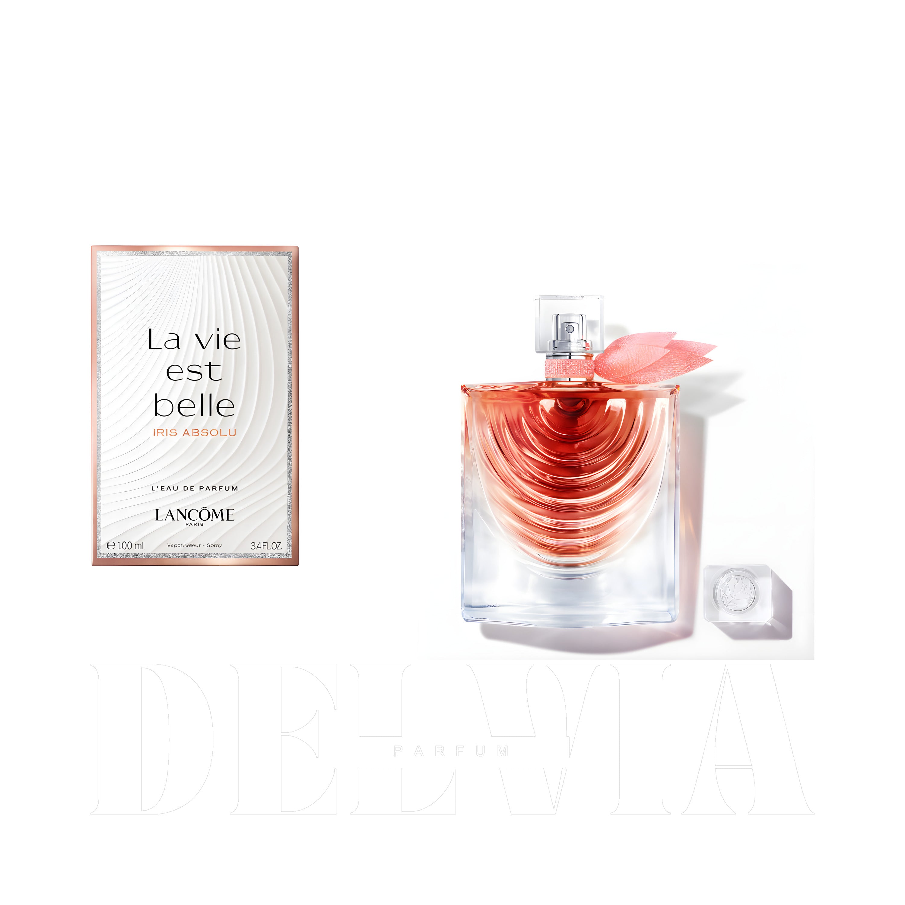 Lancome La Vie Est Belle Iris Absolu 8 ml dekant parfüm — kutu ve şişe görseli