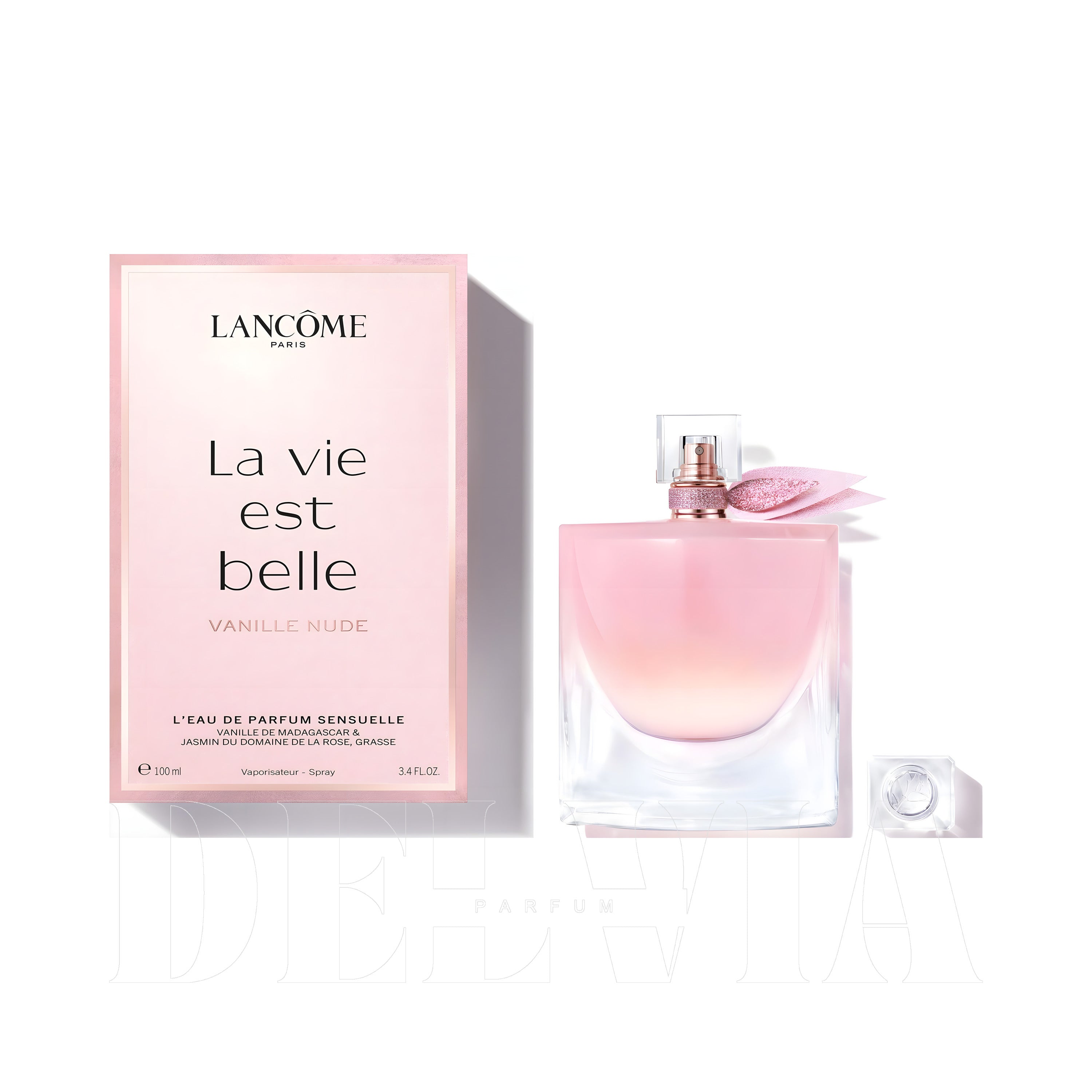 Lancome La Vie Est Belle Vanille Nude 1 ml dekant parfüm — kutu ve şişe görseli