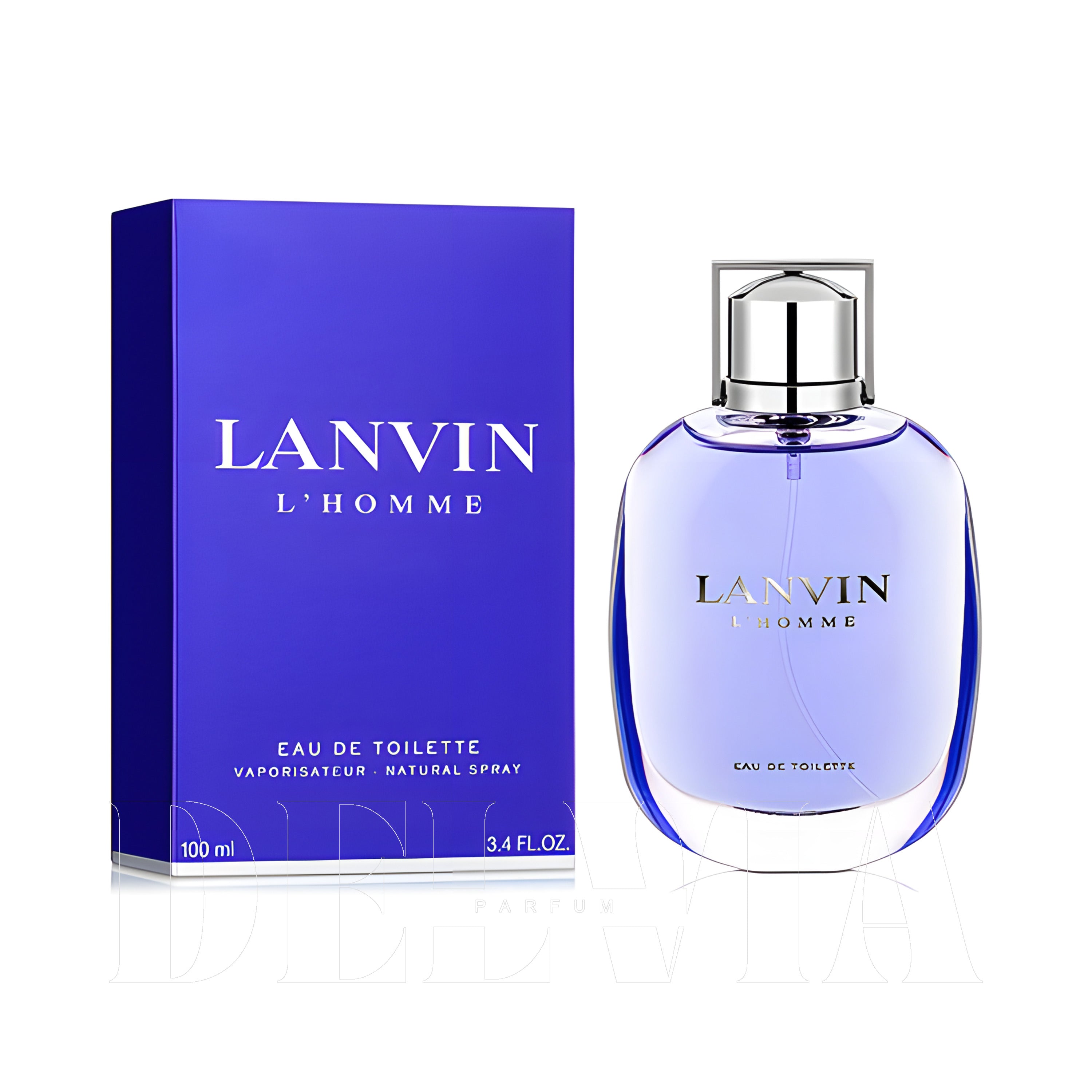 Lanvin L Homme 8 ml dekant parfüm — kutu ve şişe görseli