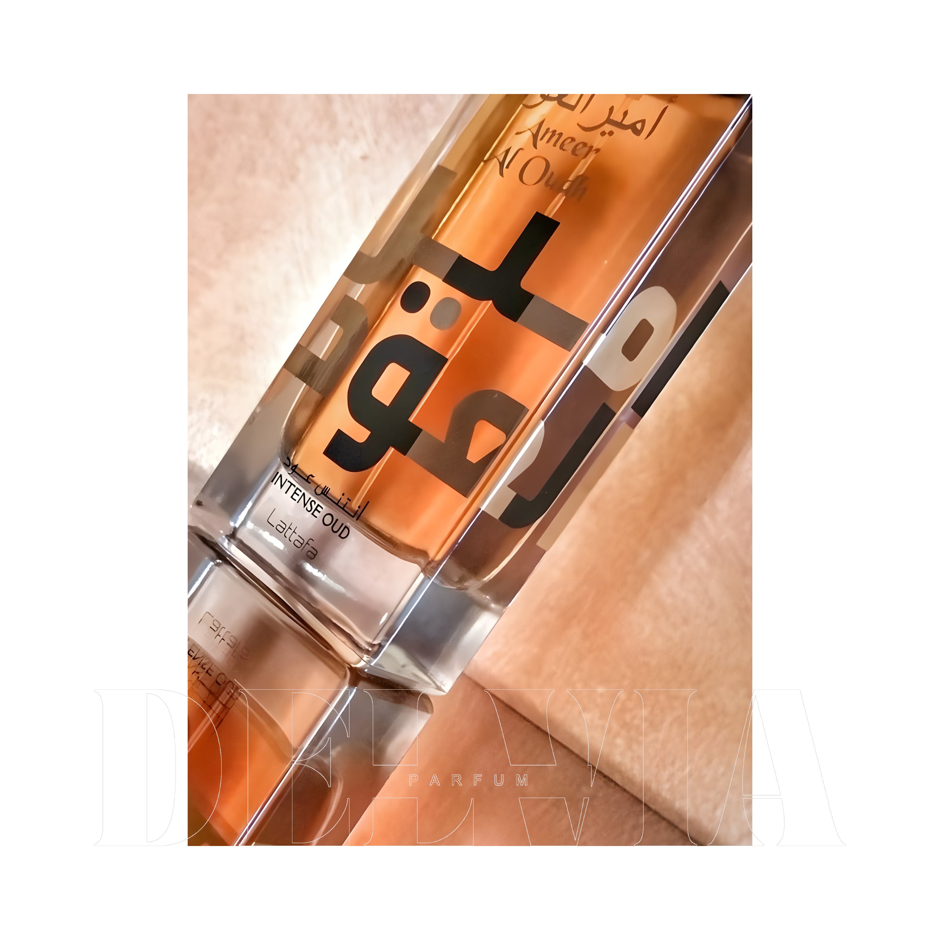 Lattafa Ameer Al Oudh Intense Oud 3 ml dekant parfüm — şişe görseli