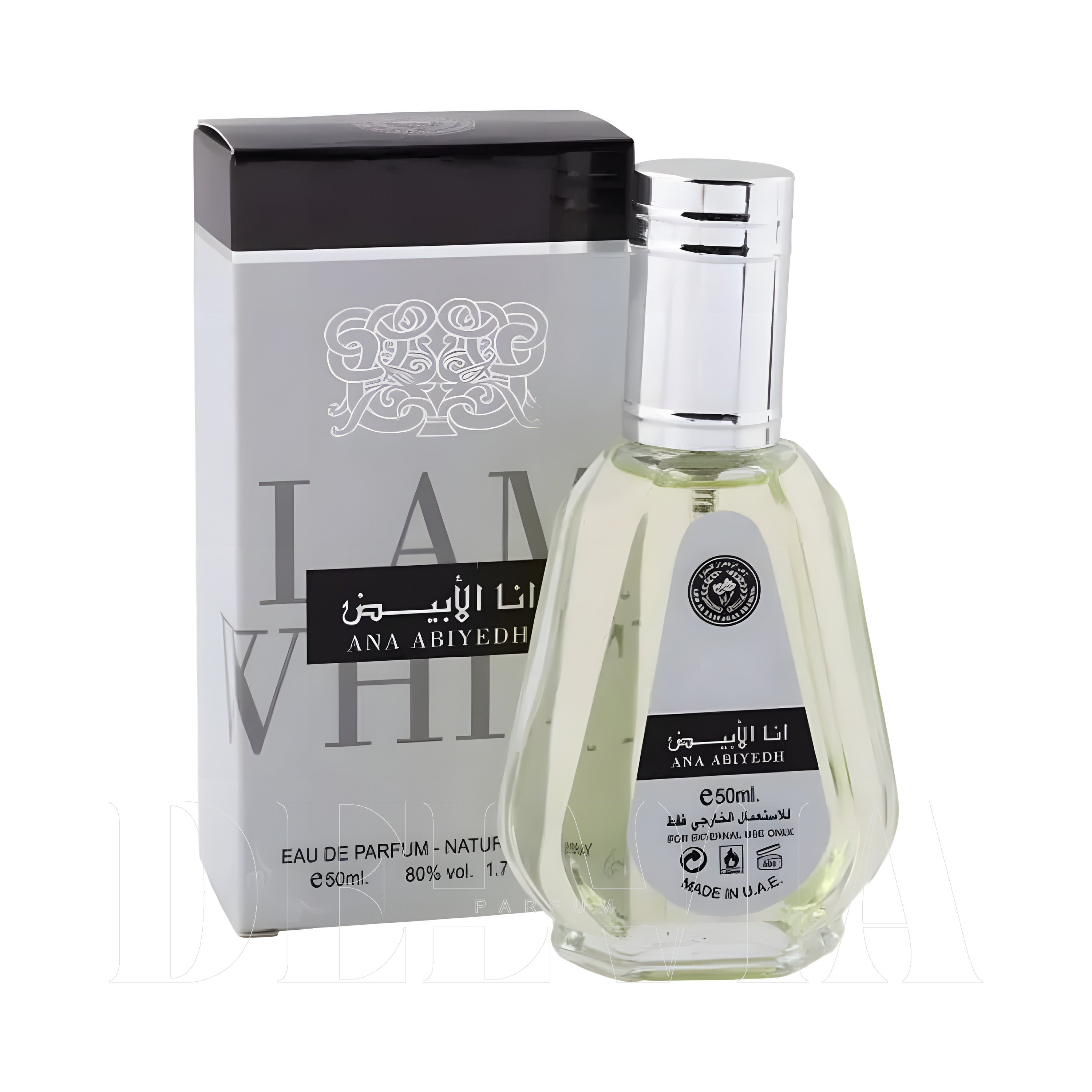 Lattafa Ana Abiyedh Kokulu Mum — kutu ve şişe görseli