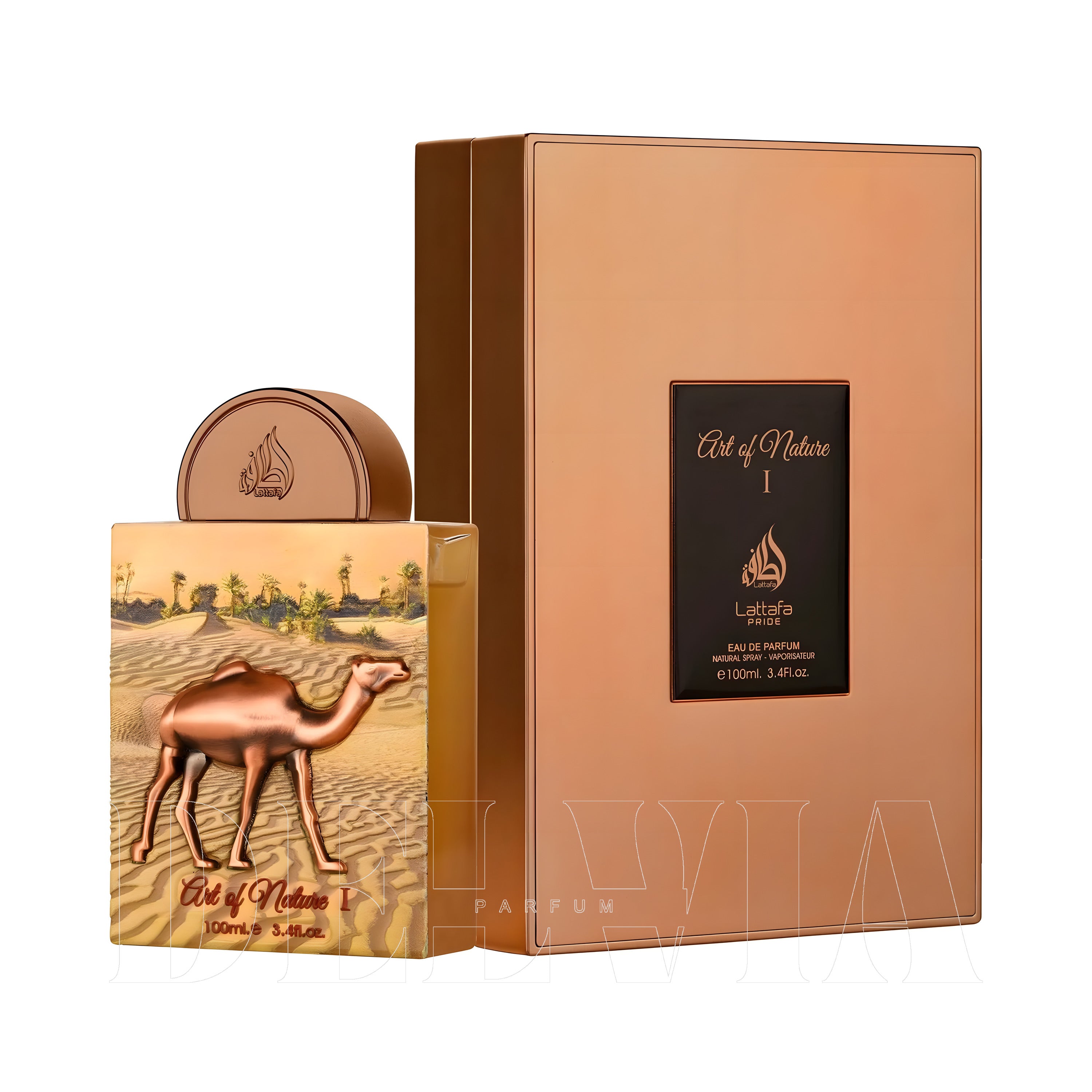 Lattafa Art Of Nature 1 3 ml dekant parfüm — kutu ve şişe görseli