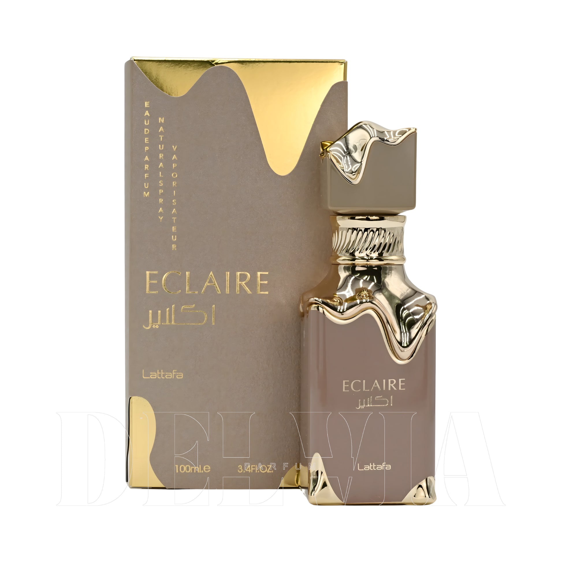 Lattafa Eclaire 30 ml dekant parfüm — kutu ve şişe görseli