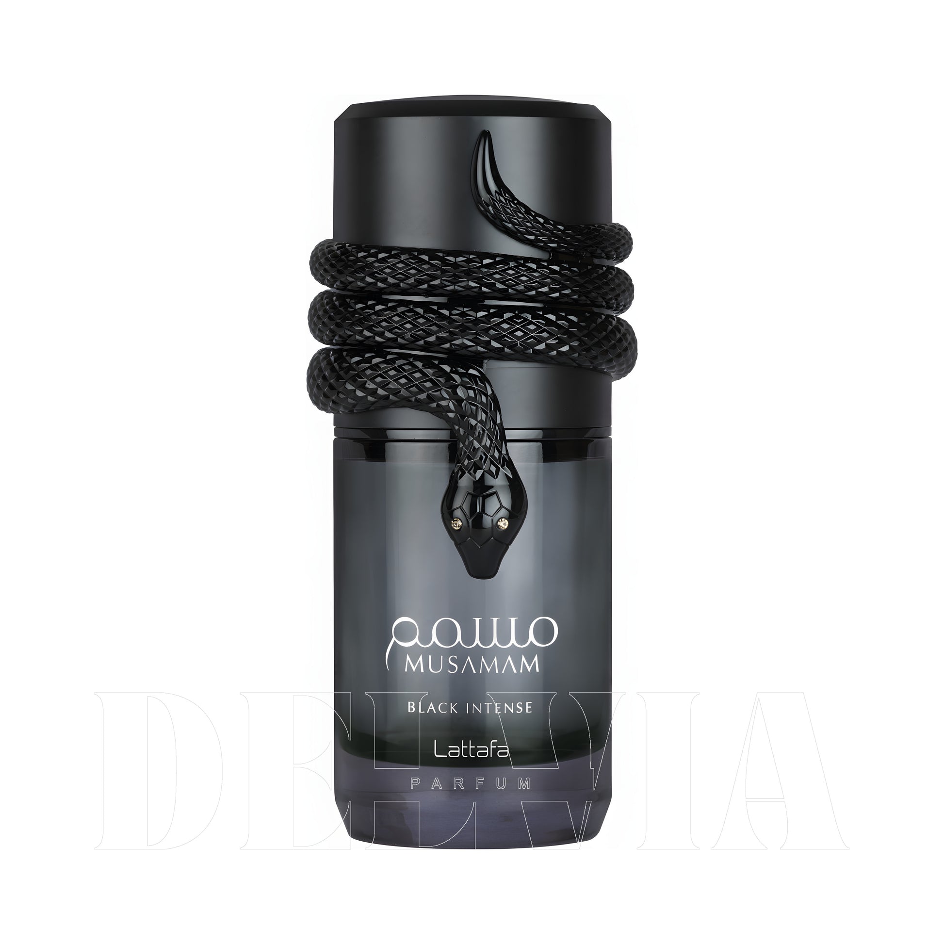 Lattafa Musamam Black Intense Katı Parfum — şişe görseli