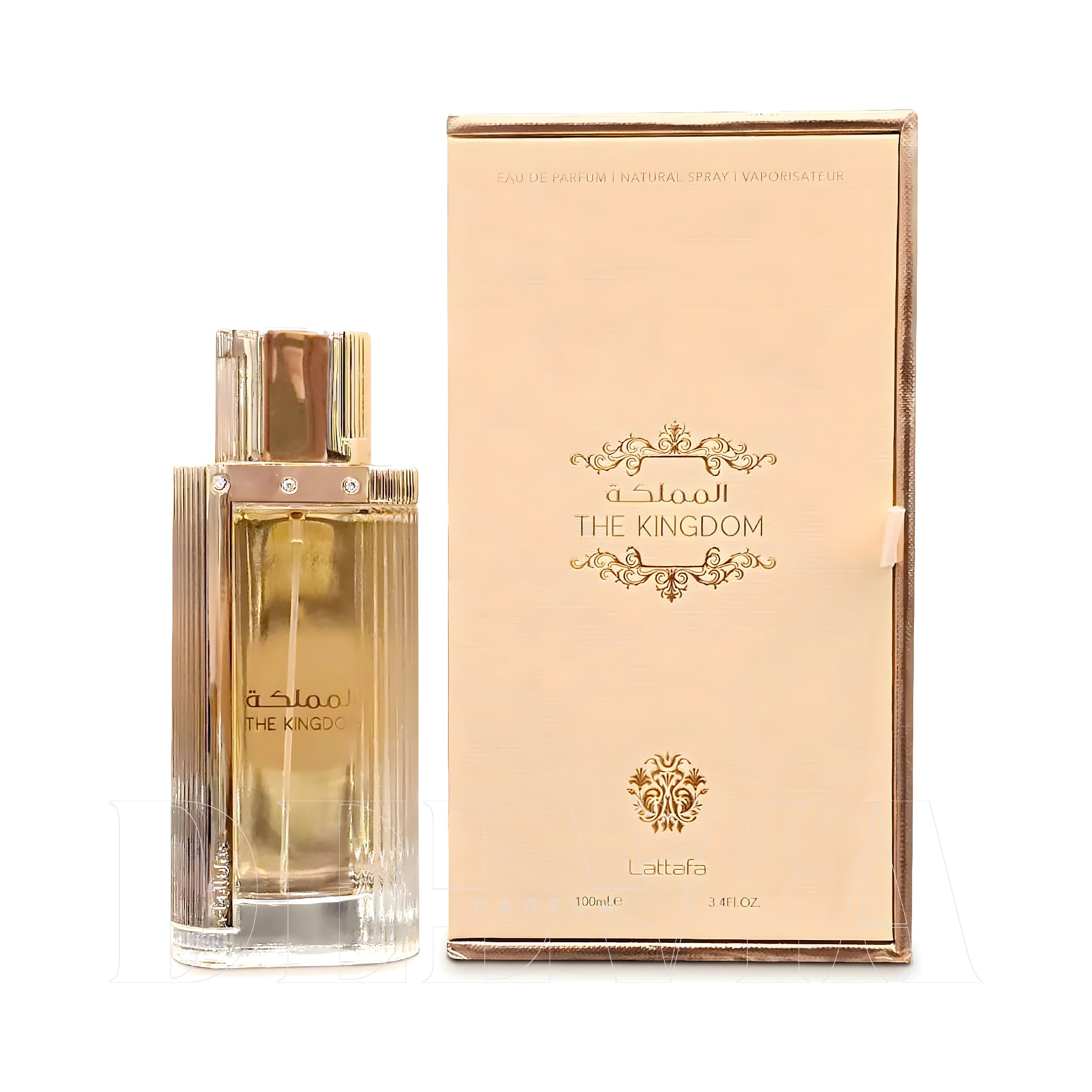Lattafa The Kingdom Eau De Parfum 8 ml dekant parfüm — şişe görseli