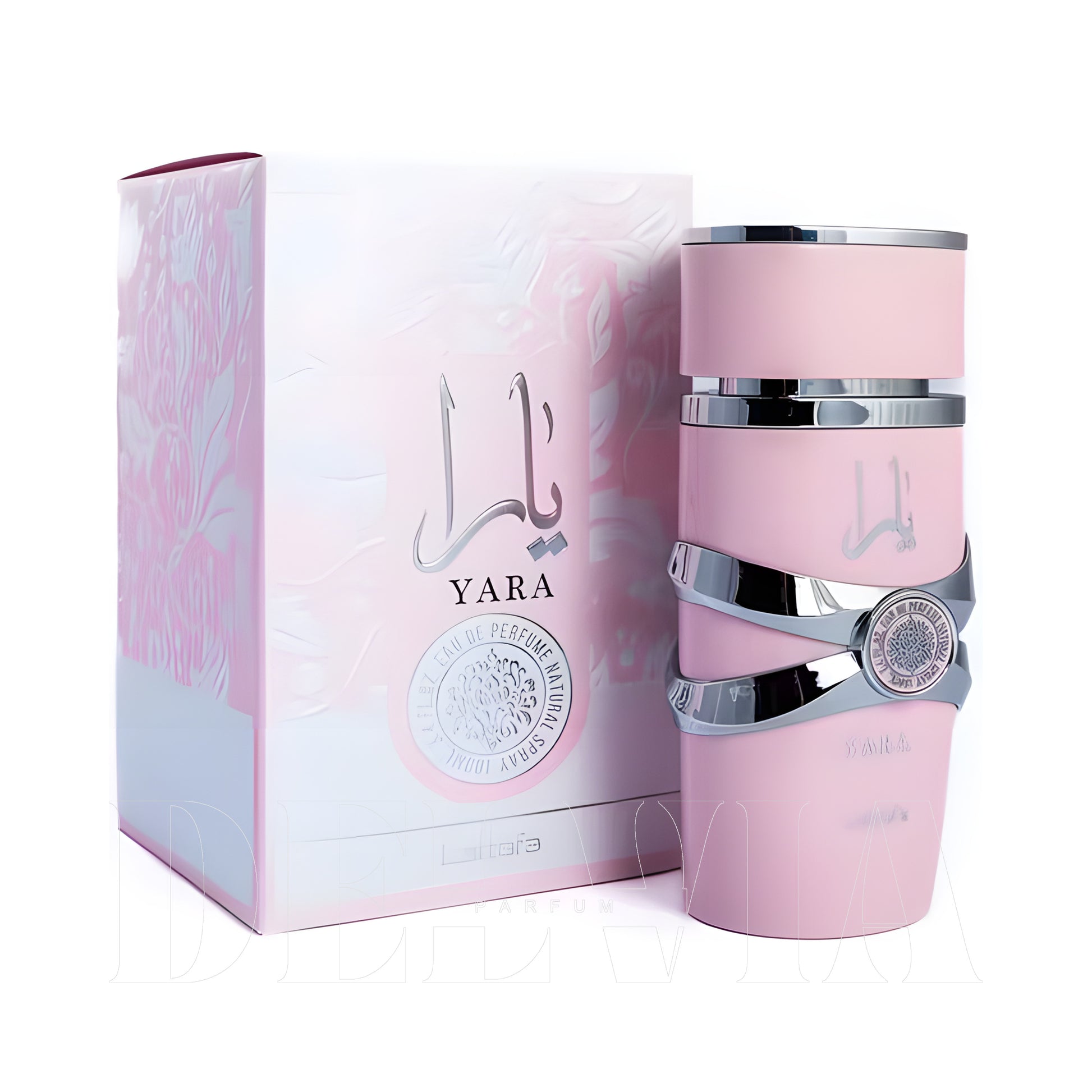 Lattafa Yara Tam Boy Parfum — kutu ve şişe görseli