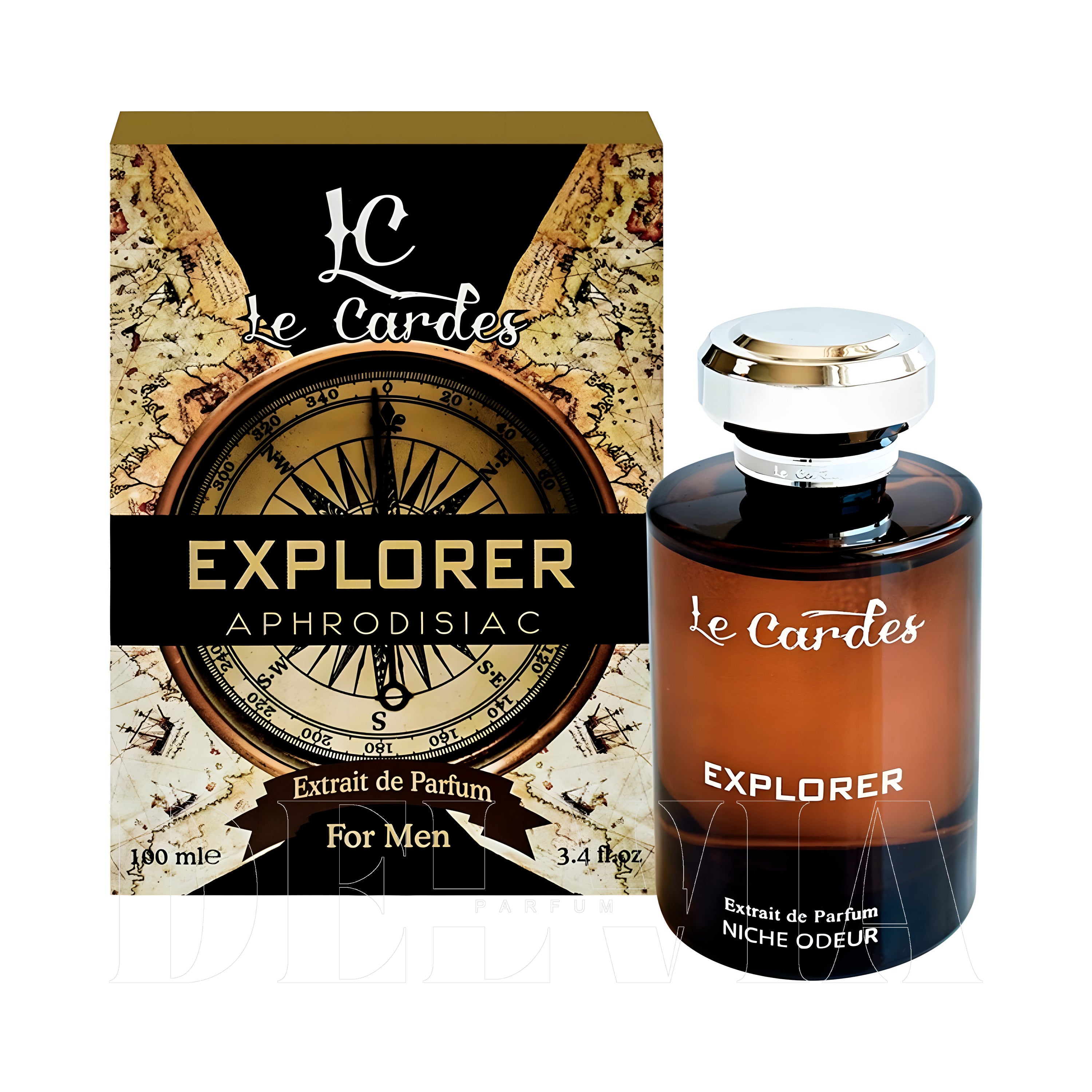 Le Cardes Explorer Afrodizyak Extrait De 8 ml dekant parfüm — şişe görseli