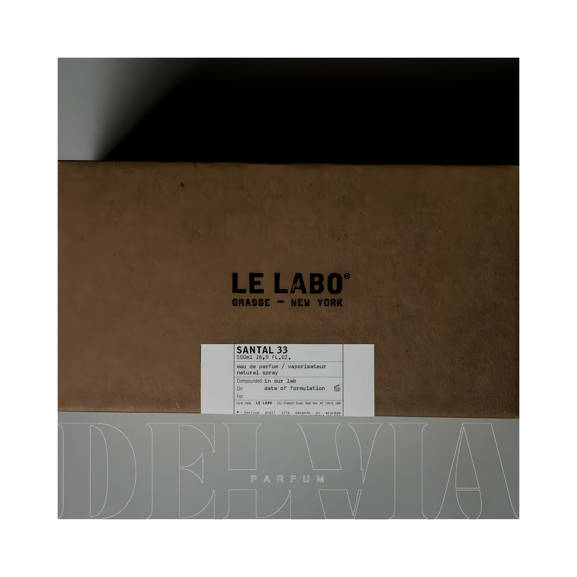 Le Labo Santal 33 1 ml dekant parfüm — kutu ve şişe görseli