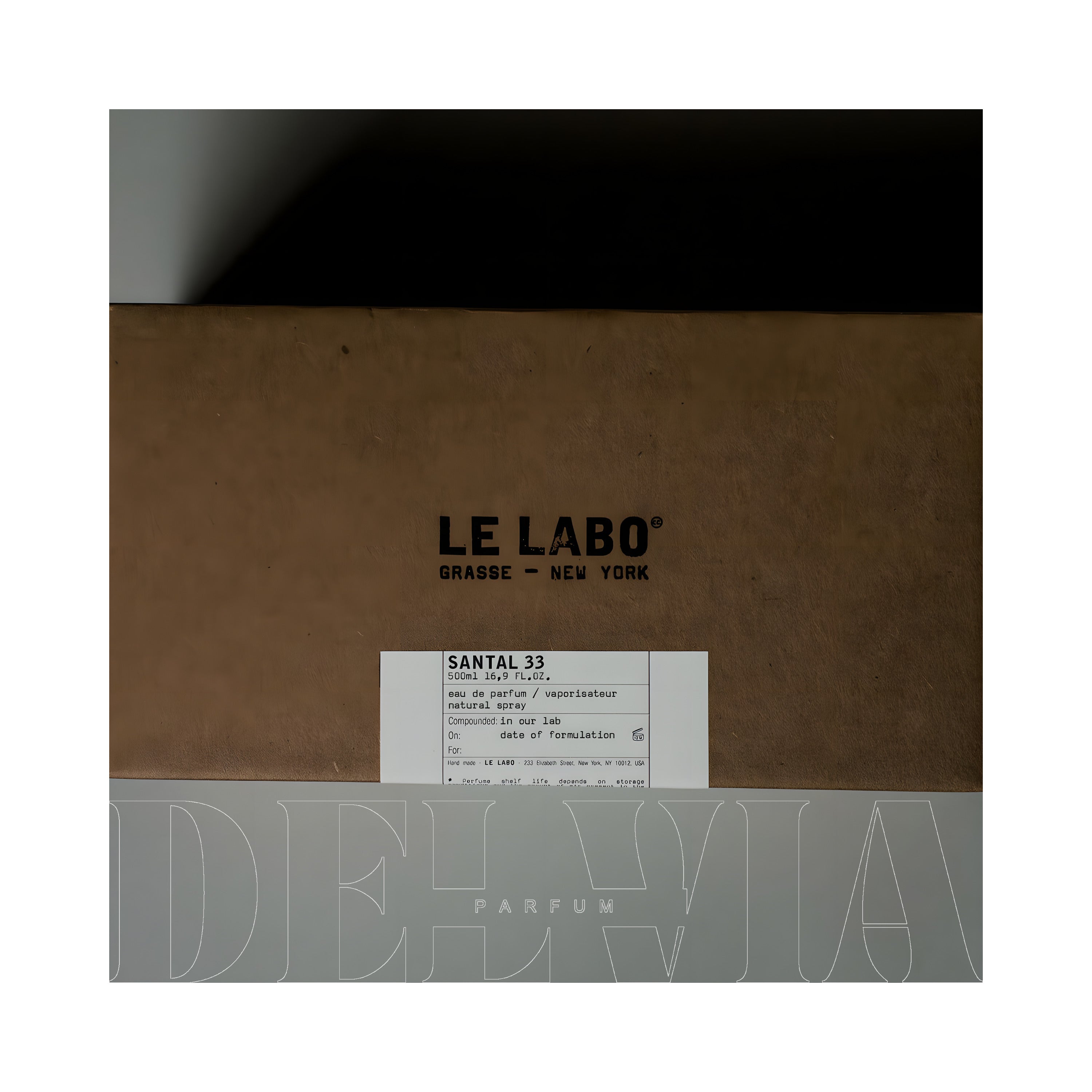 Le Labo Santal 33 3 ml dekant parfüm — kutu ve şişe görseli