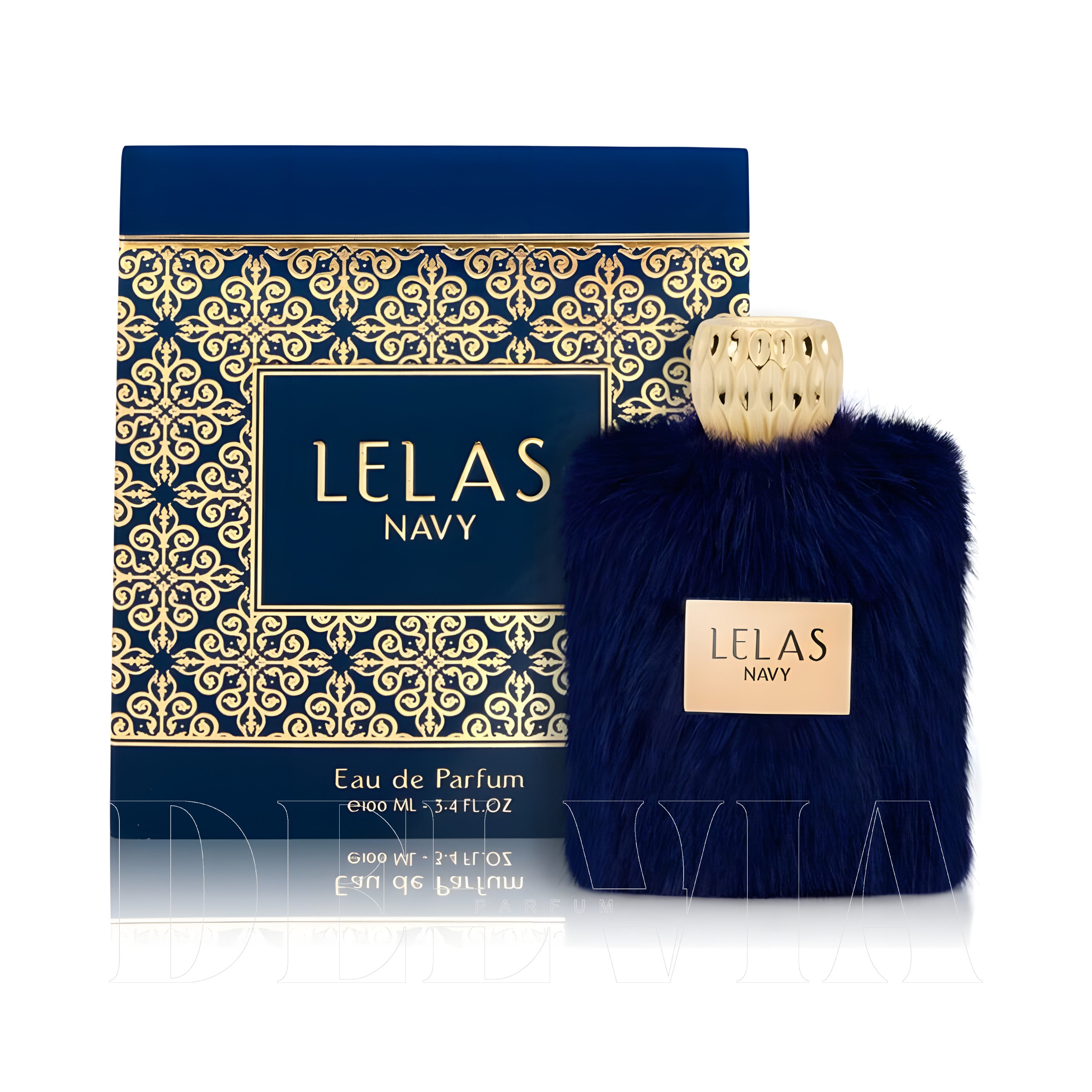 Lelas 1447 Navy 2 ml dekant parfüm — kutu ve şişe görseli