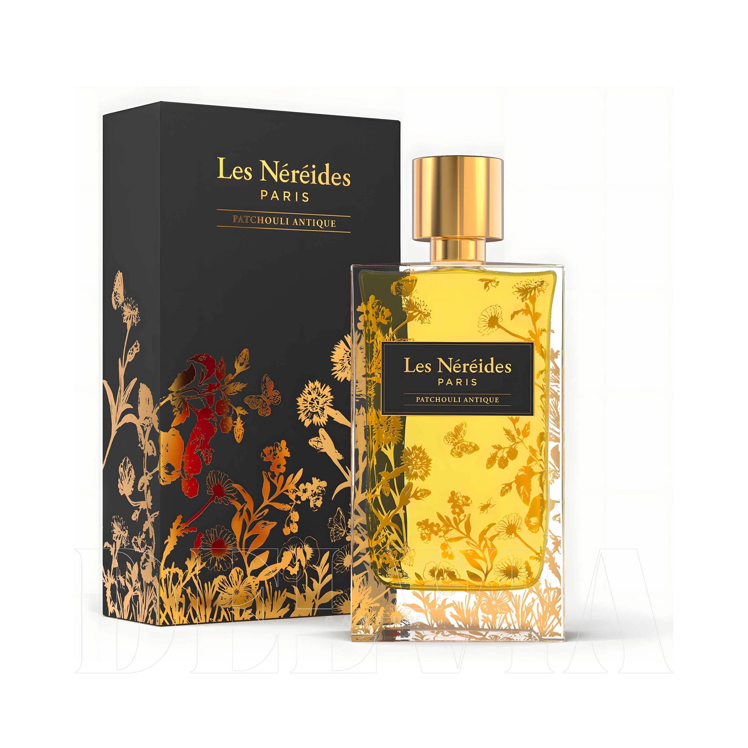 Les Nereides Patchouli Antique Araba Kokusu — kutu ve şişe görseli