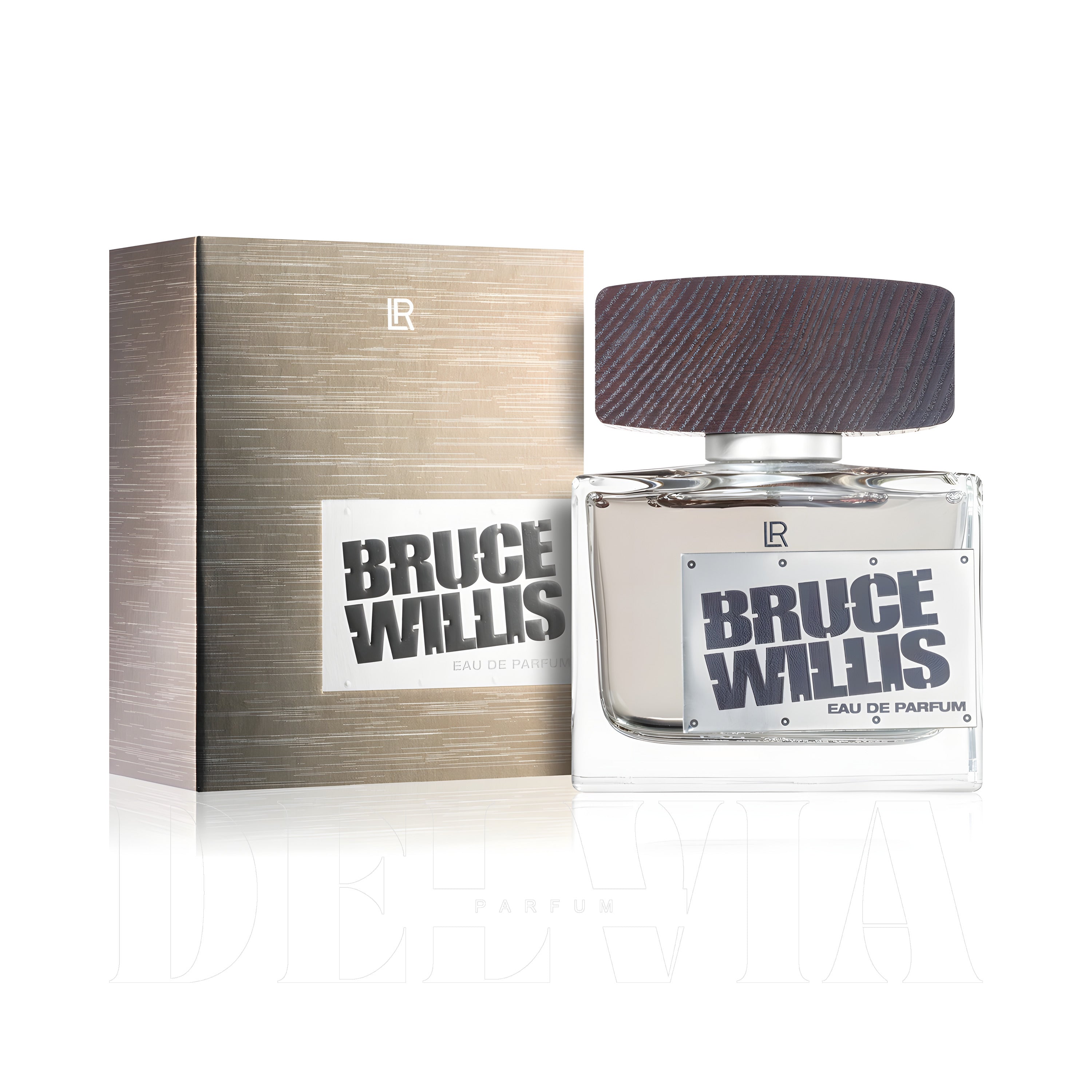 Lr Bruce Willis 2 ml dekant parfüm — kutu ve şişe görseli