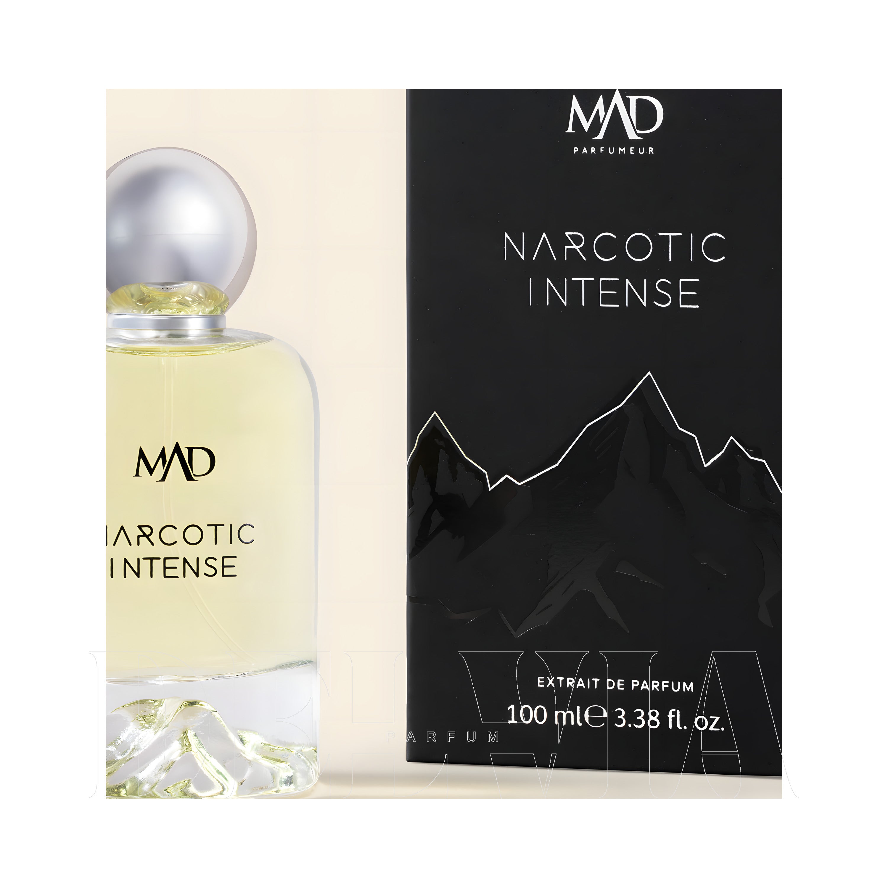 Mad Mad Narcotic 3 ml dekant parfüm — kutu ve şişe görseli