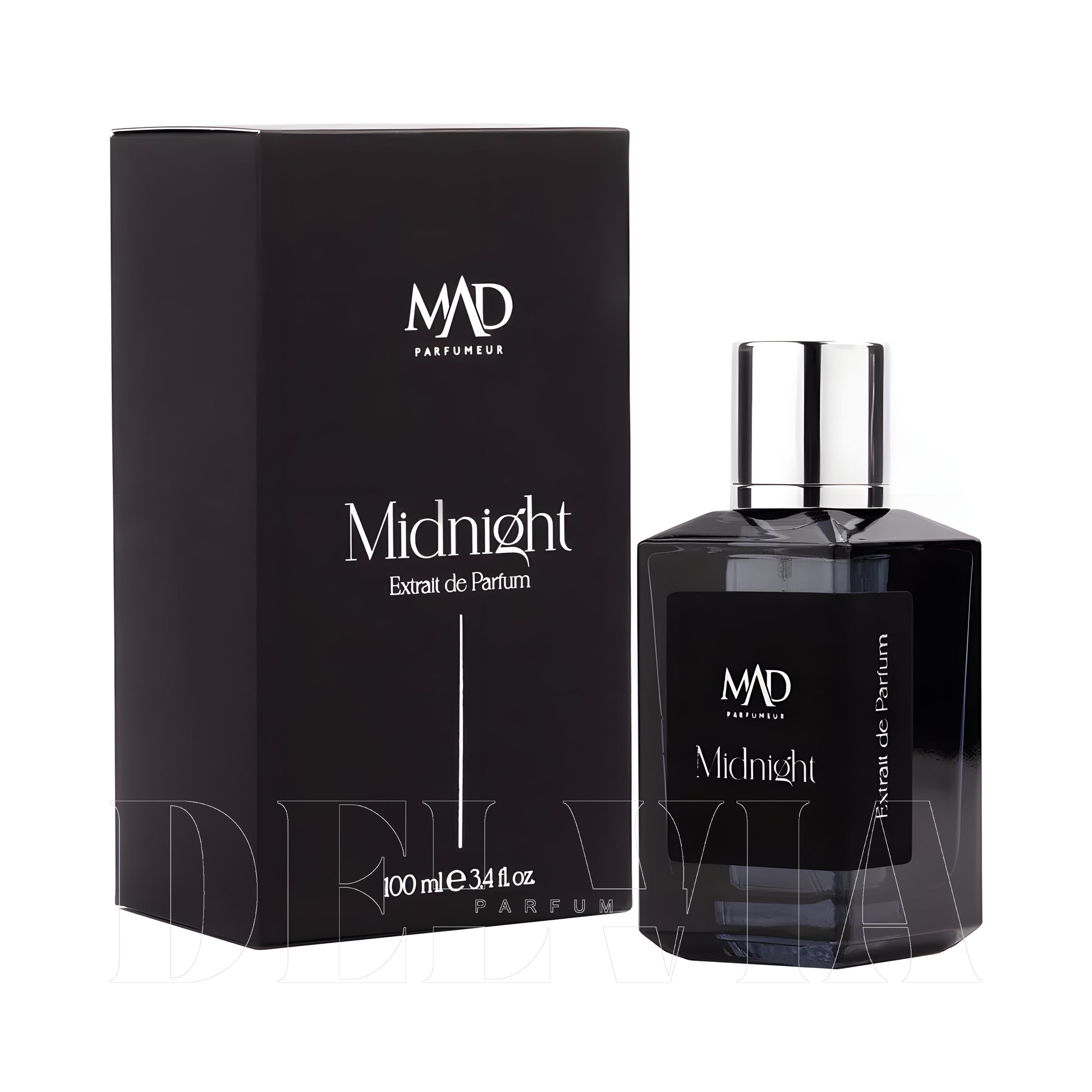 Mad Midnight 30 ml dekant parfüm — kutu ve şişe görseli