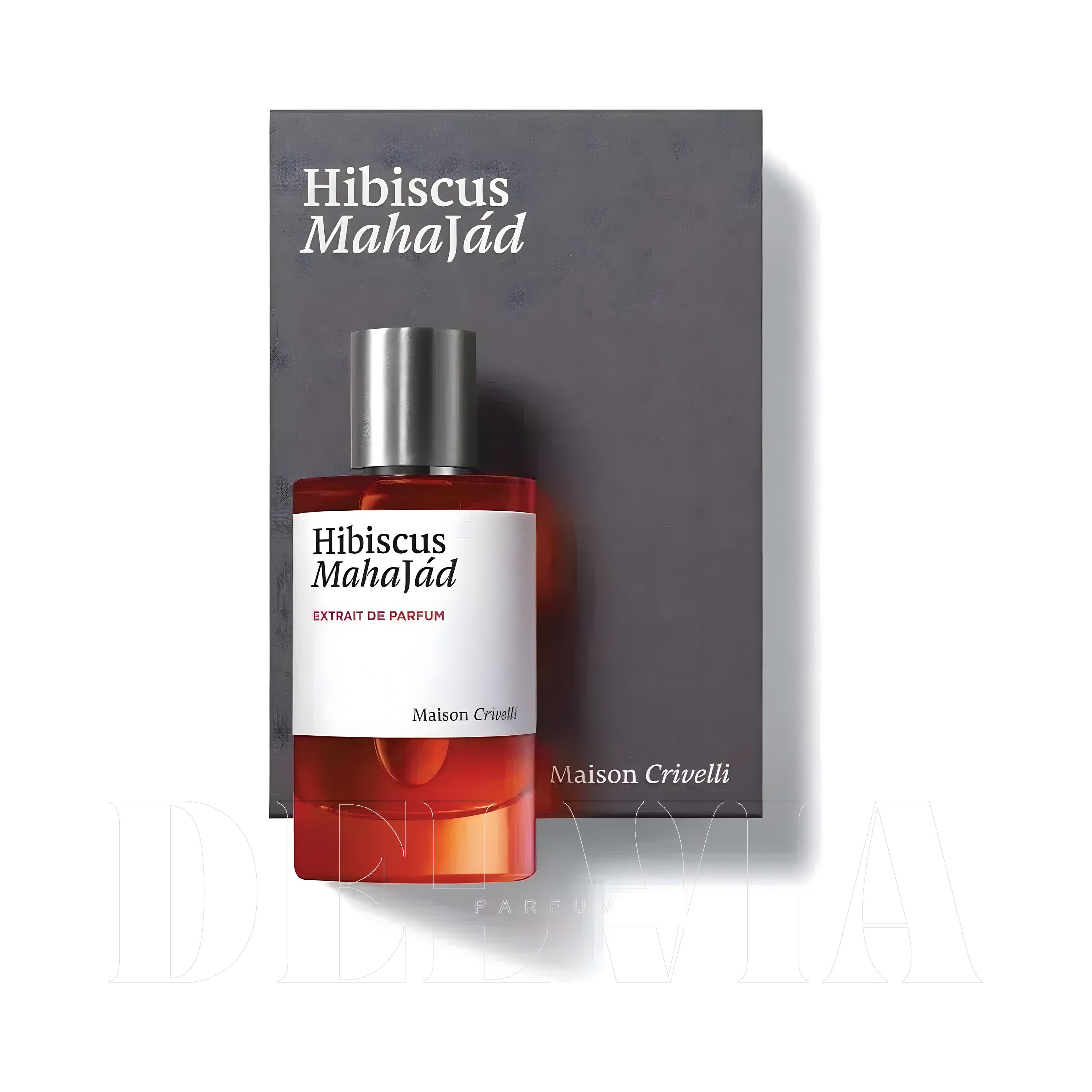 Maison Crivelli Hibiscus Mahajad Extrait De Parfum Kokulu Mum — kutu ve şişe görseli