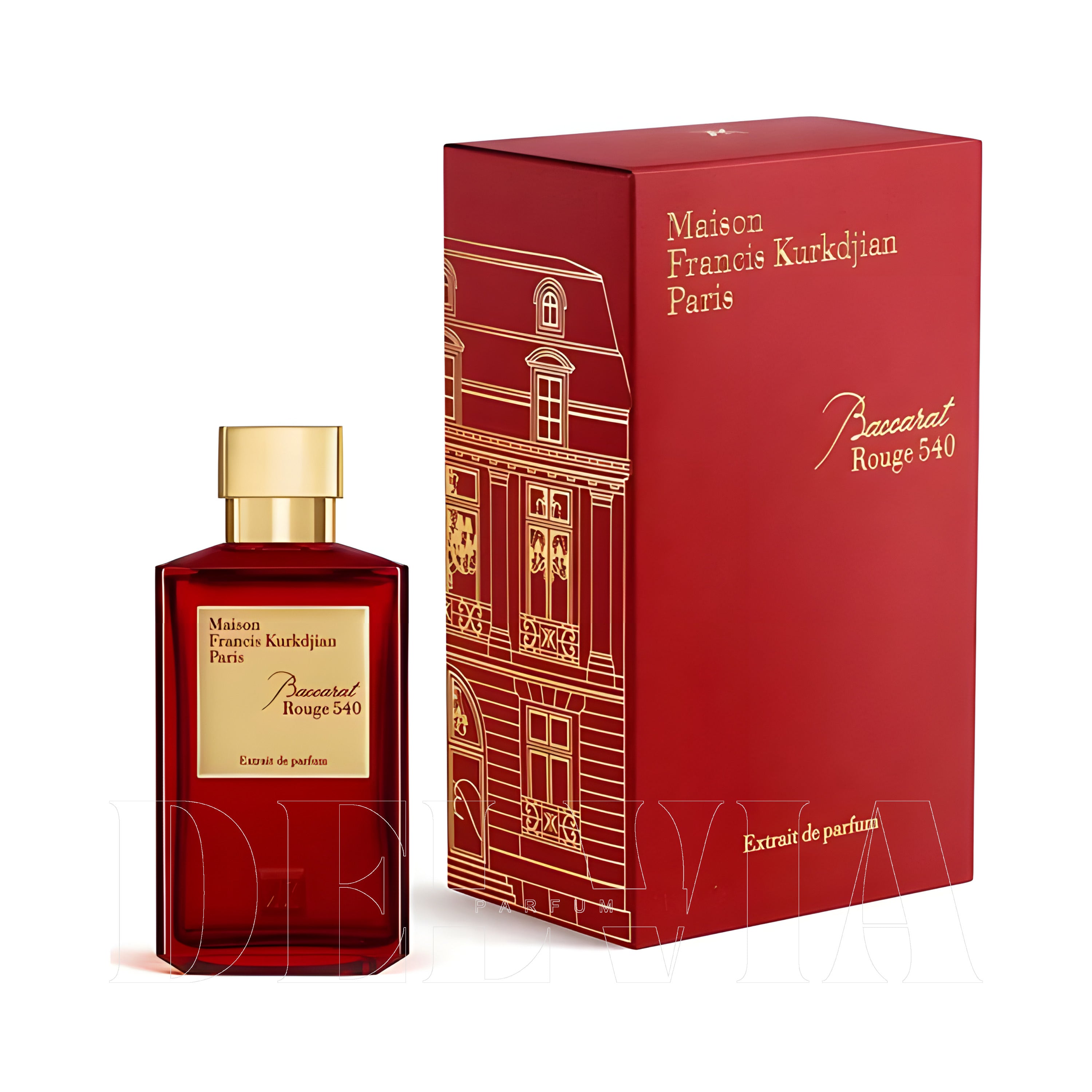 Maison Francis Kurkdjian Baccarat Rouge 540 Extrait De Parfum 10 ml dekant parfüm — kutu ve şişe görseli