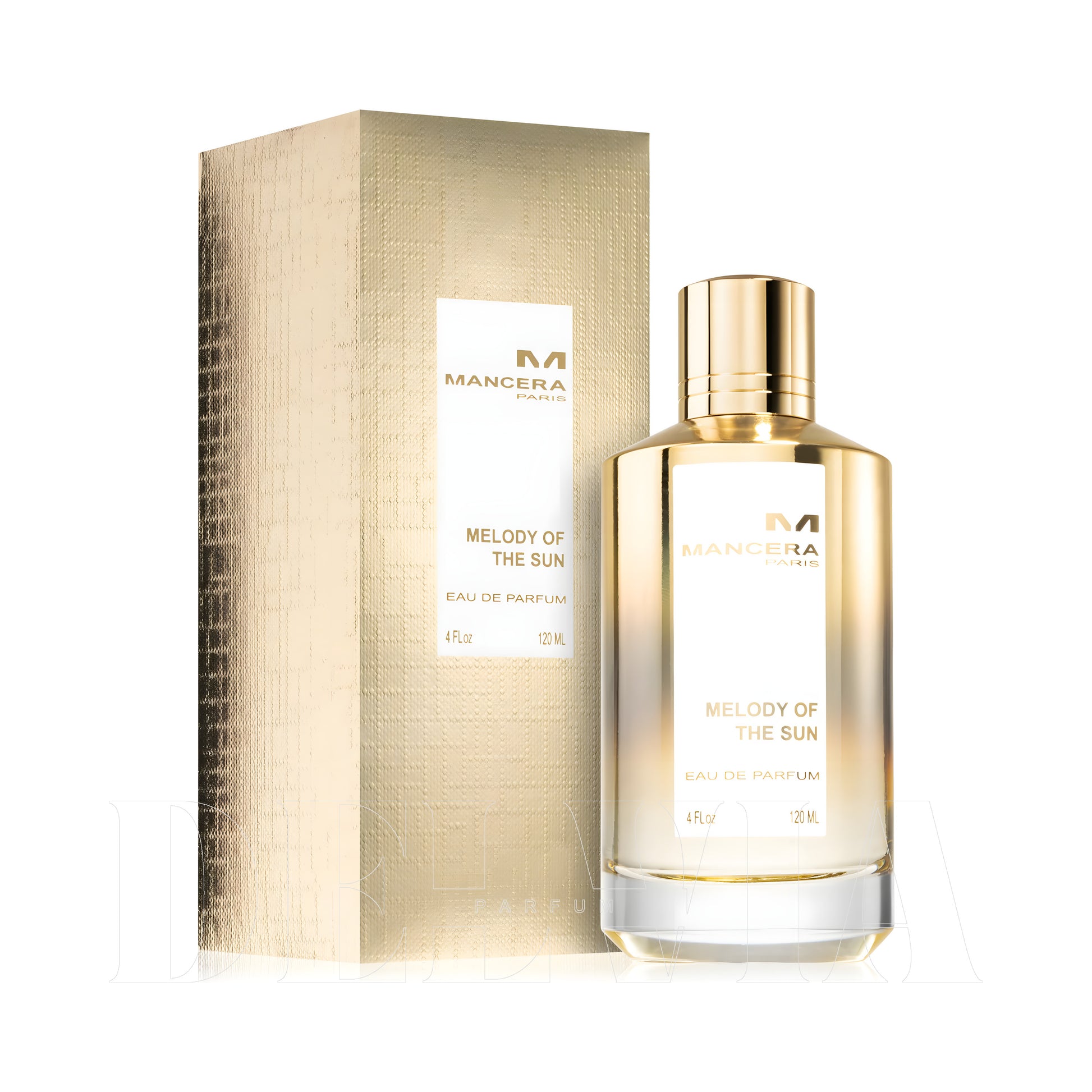 Mancera Melody Of The Sun 2 ml dekant parfüm — kutu ve şişe görseli