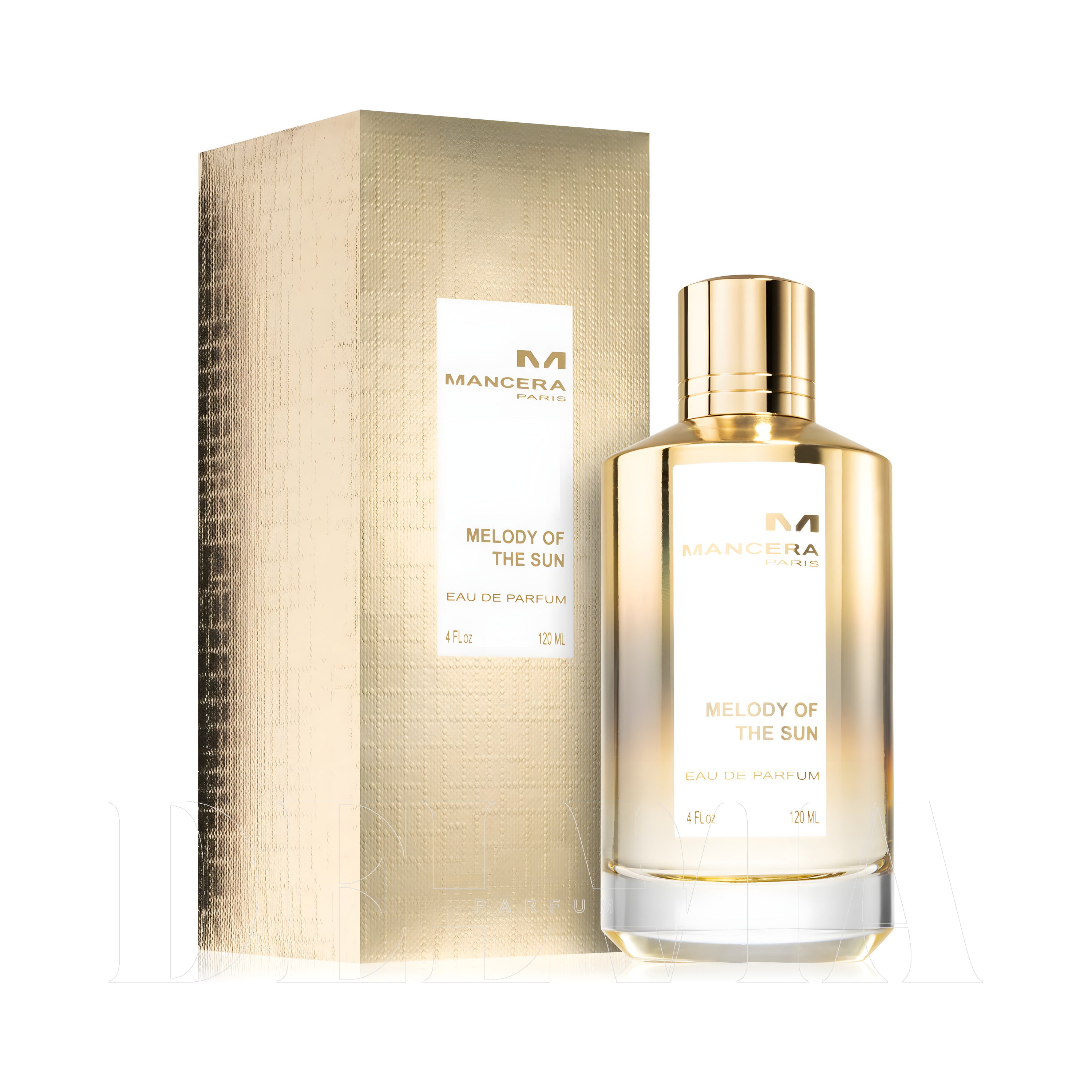 Mancera Melody Of The Sun Katı Parfum — kutu ve şişe görseli