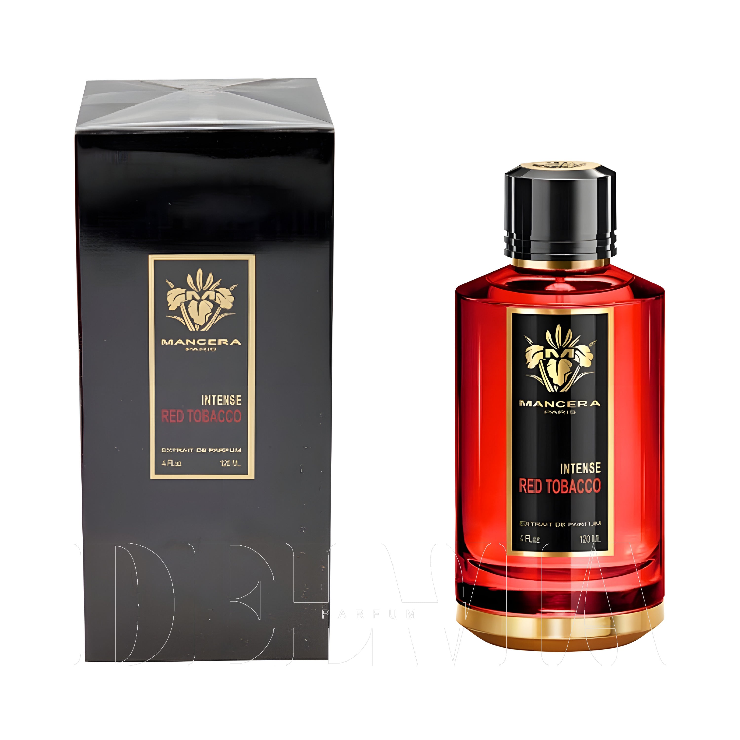 Mancera Red Tobacco Intense Extrait De Parfum Oda Kokusu — kutu ve şişe görseli